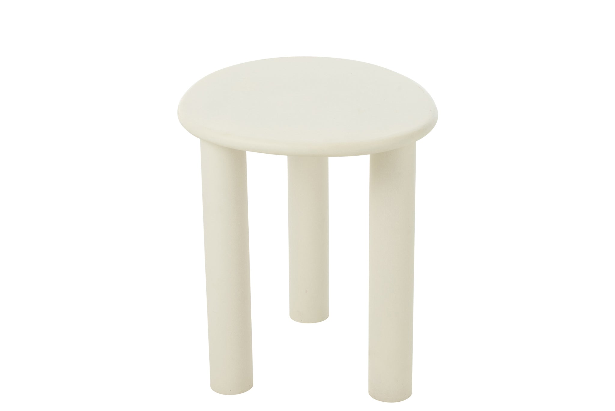 Beistelltisch Bali MDF/PVC Weiß Klein