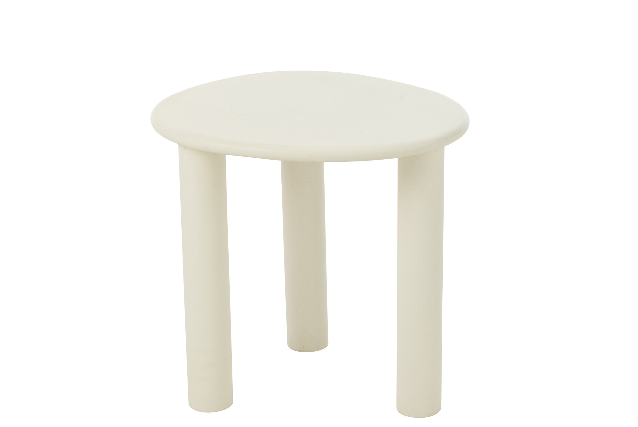 Beistelltisch Bali MDF/PVC Weiß Klein