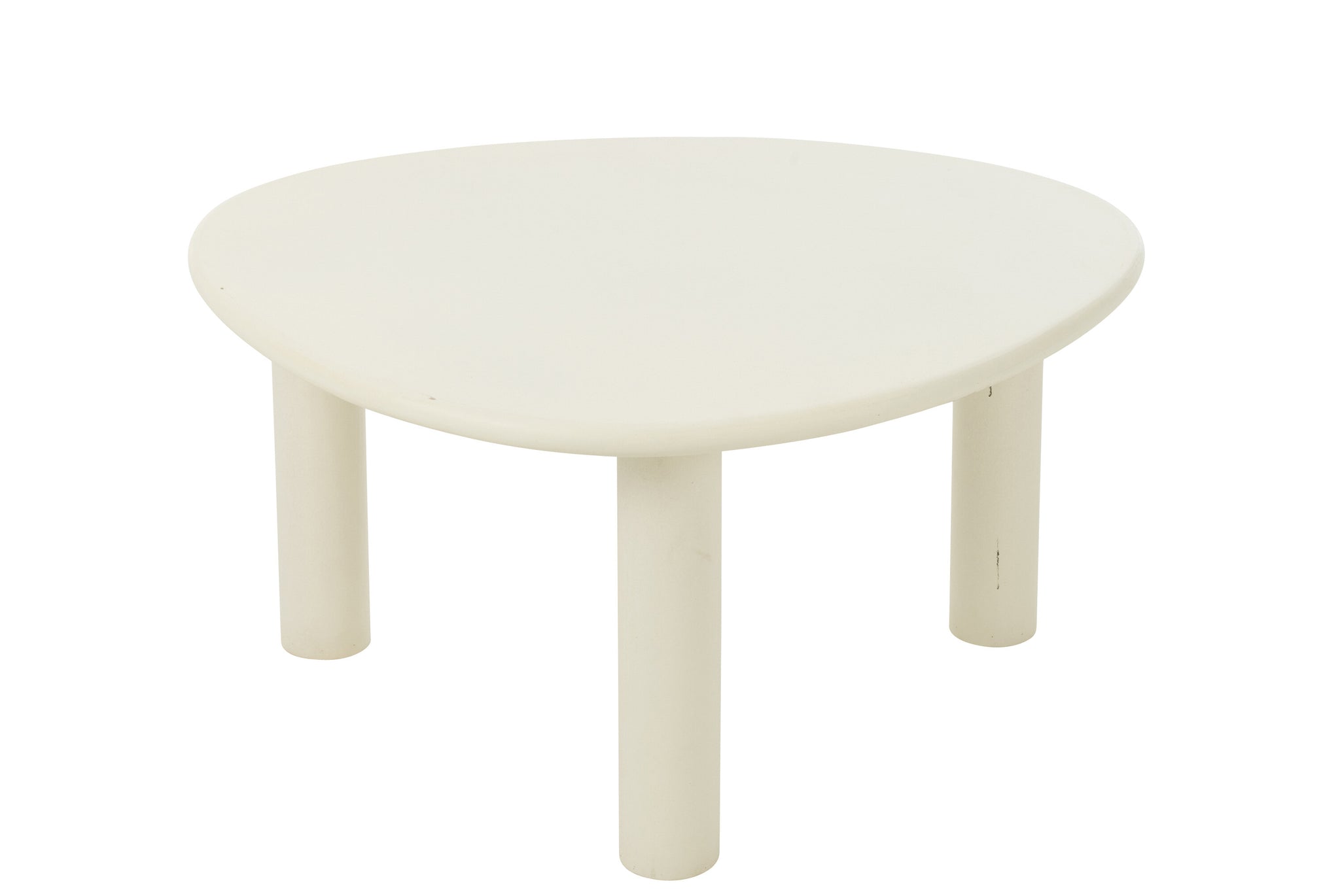 Beistelltisch Bali MDF/PVC Weiß Mittel