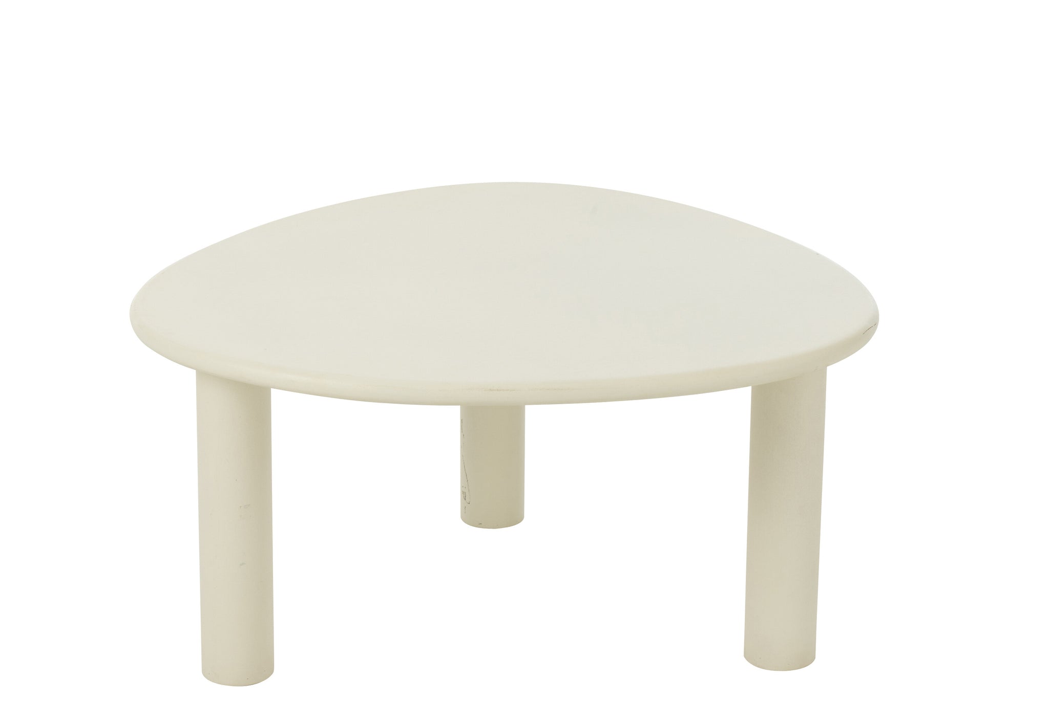 Beistelltisch Bali MDF/PVC Weiß Mittel