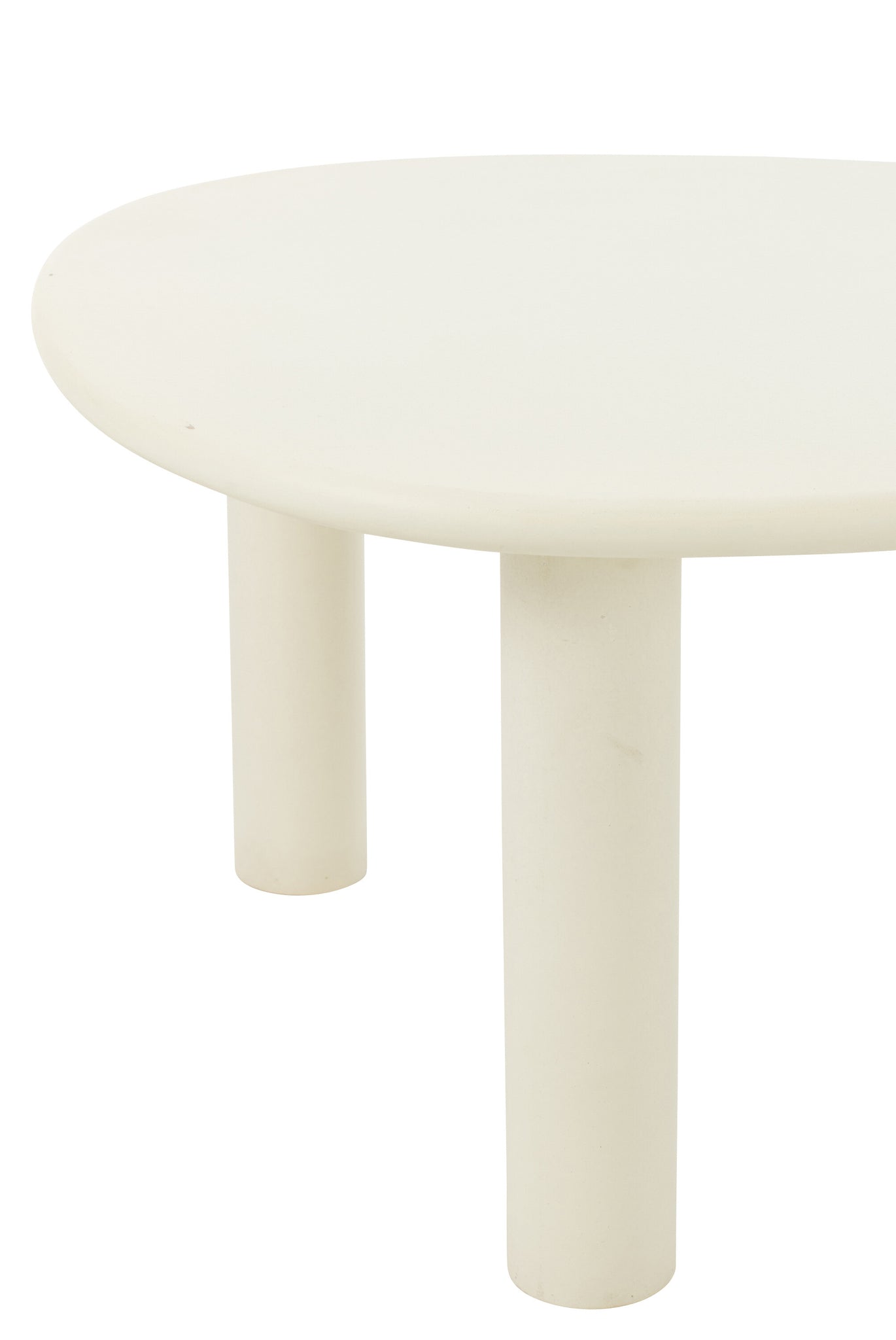 Beistelltisch Bali MDF/PVC Weiß Mittel