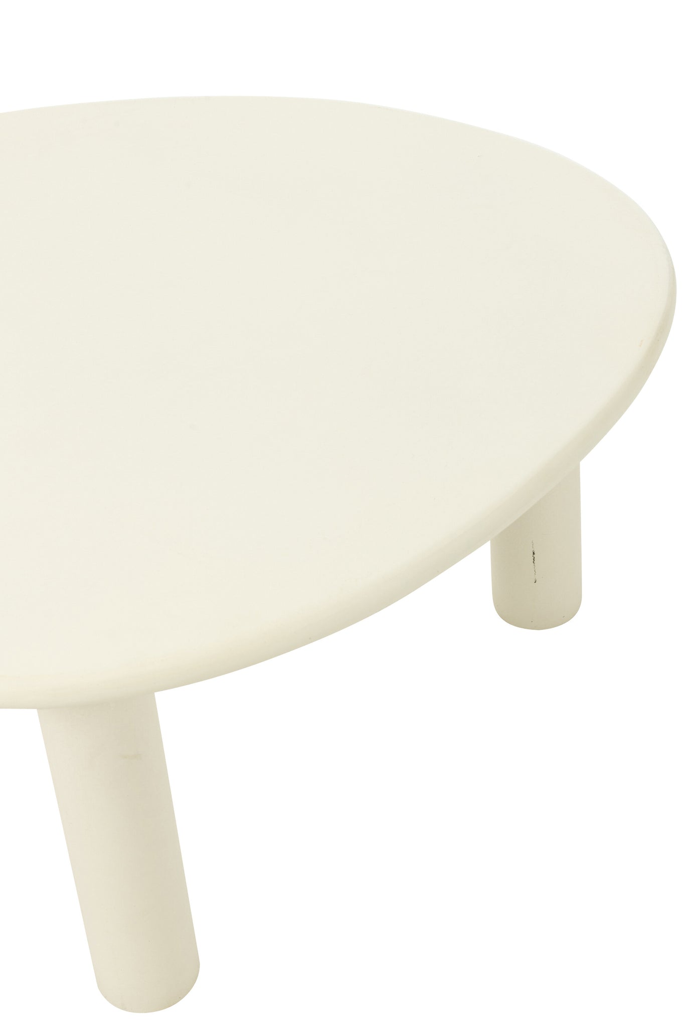 Beistelltisch Bali MDF/PVC Weiß Mittel