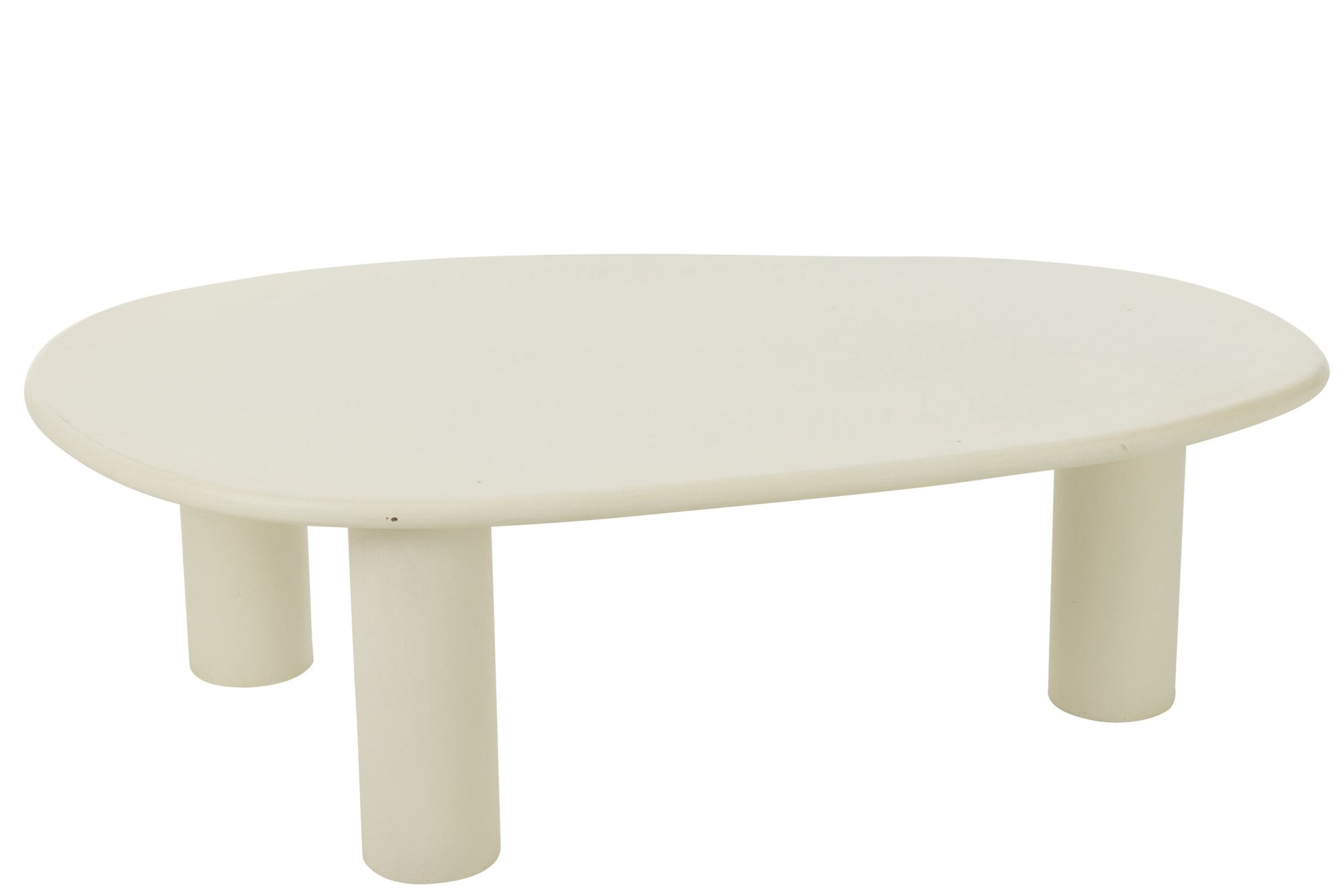 Beistelltisch Bali MDF/PVC Weiß Groß