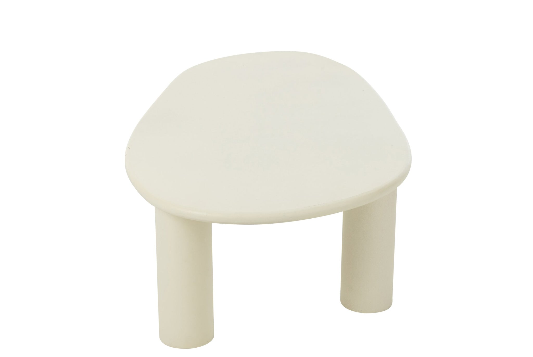 Beistelltisch Bali MDF/PVC Weiß Groß