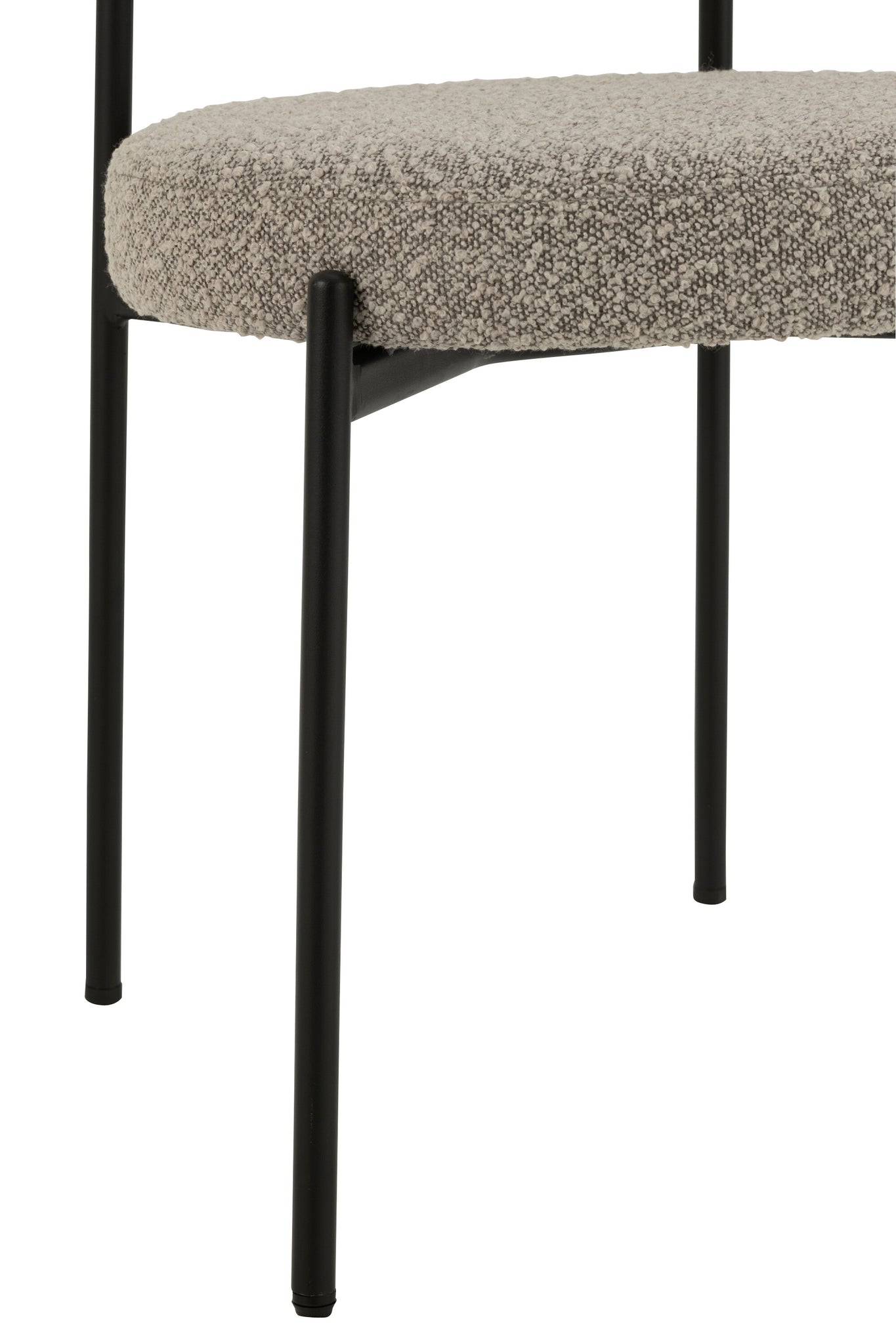 Chair Boucle Plywood/Polyester Grey/Black