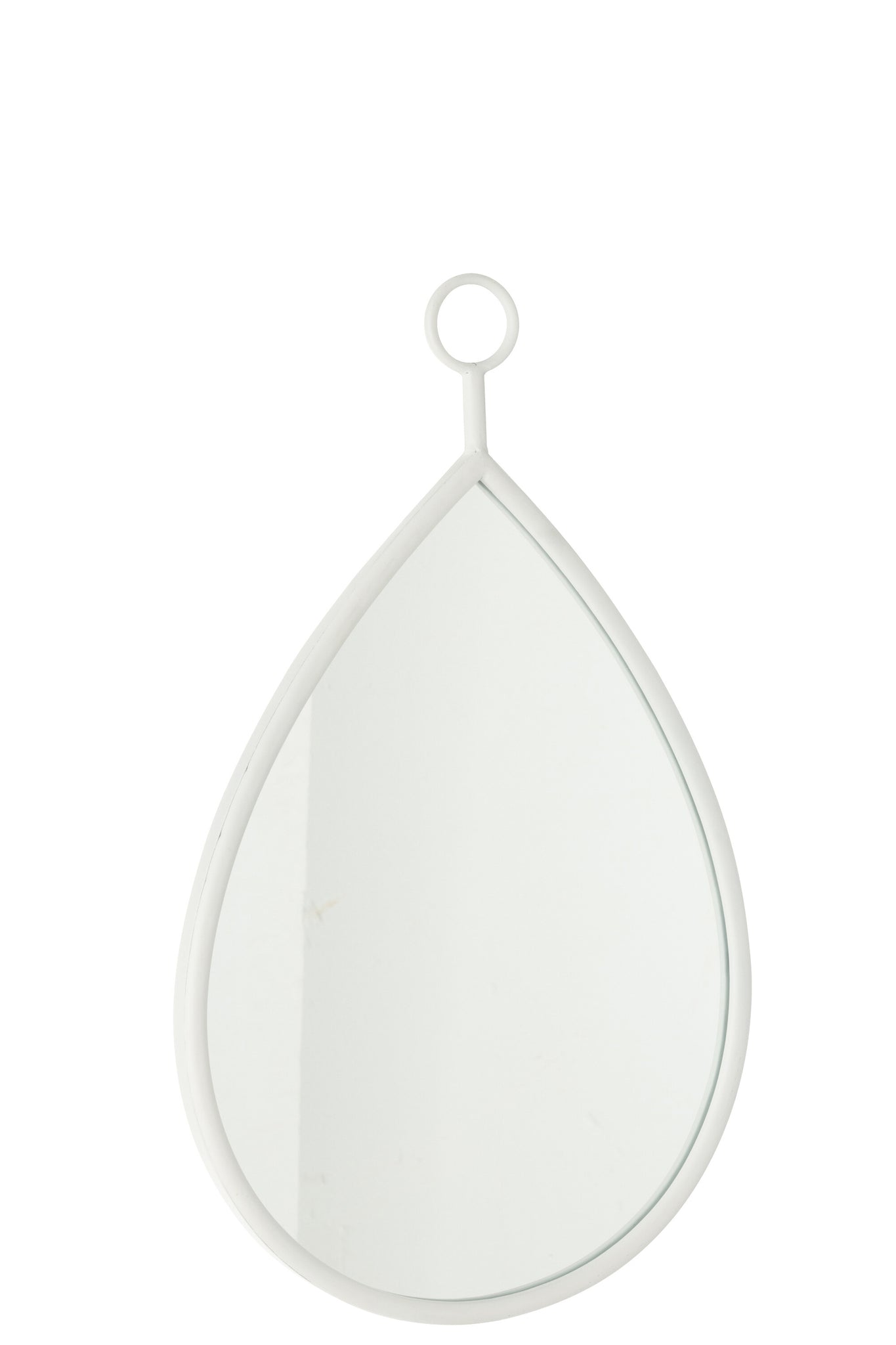 Hanging Mirror Drop Mirror/Mdf White Medium