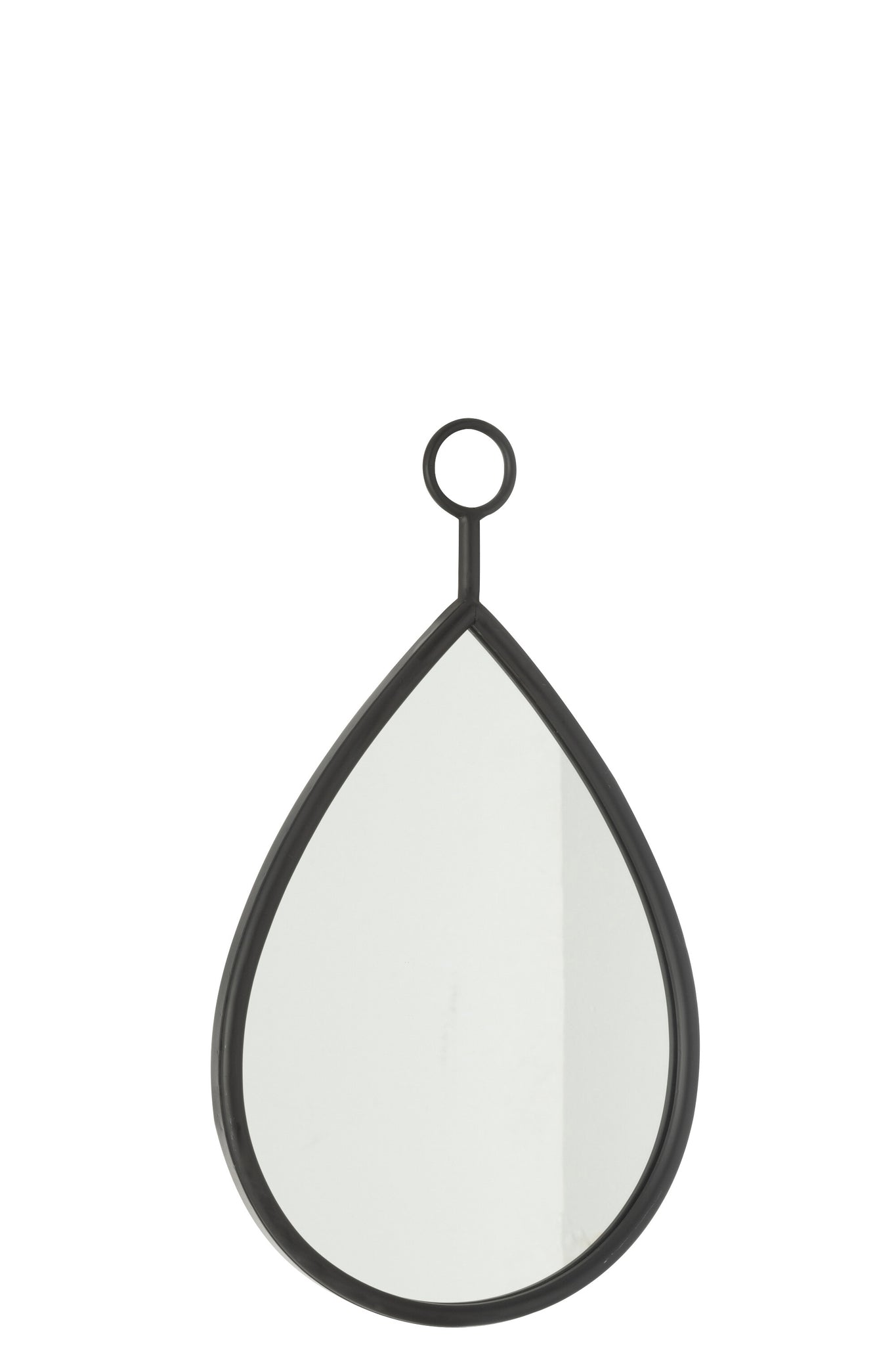 Hanging Mirror Drop Mirror/Mdf Black Small