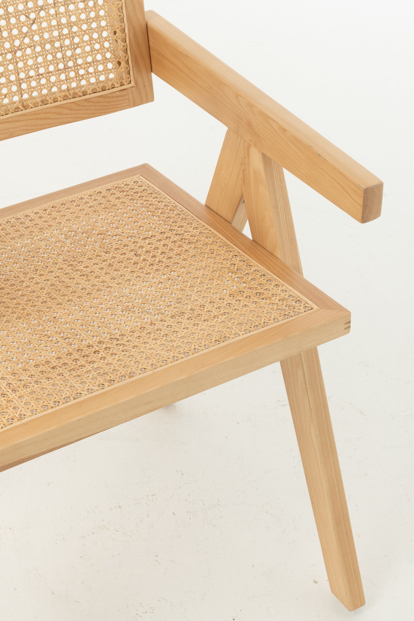 Chair Grid Ash Wood/Rattan Natural