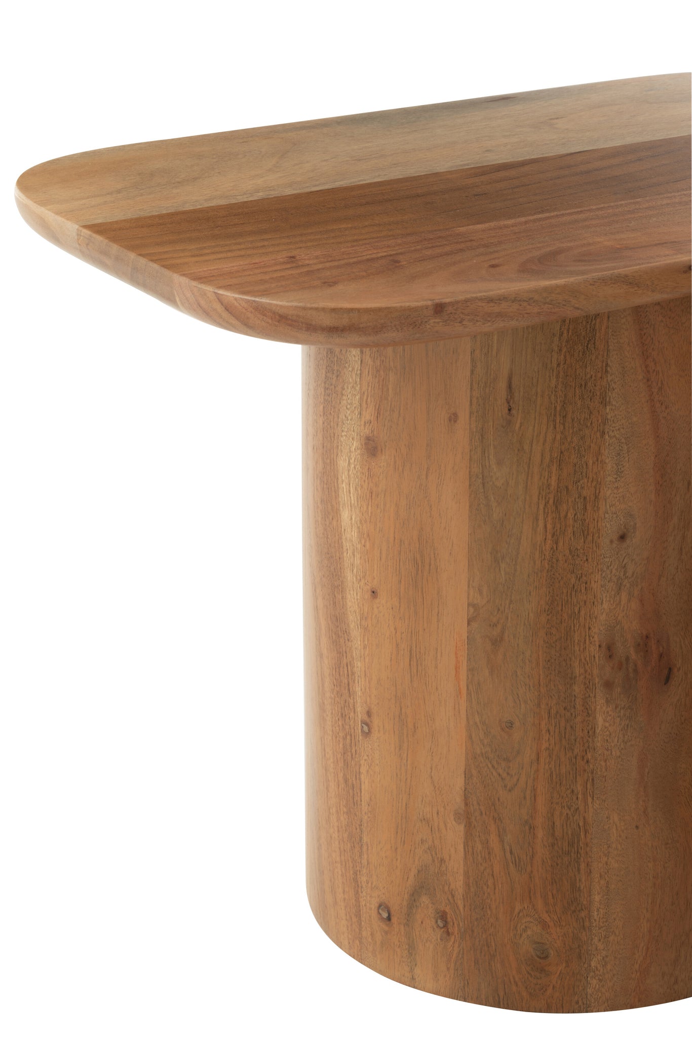 Set Of 2 Side Tables Acacia Wood/Mdf Natural
