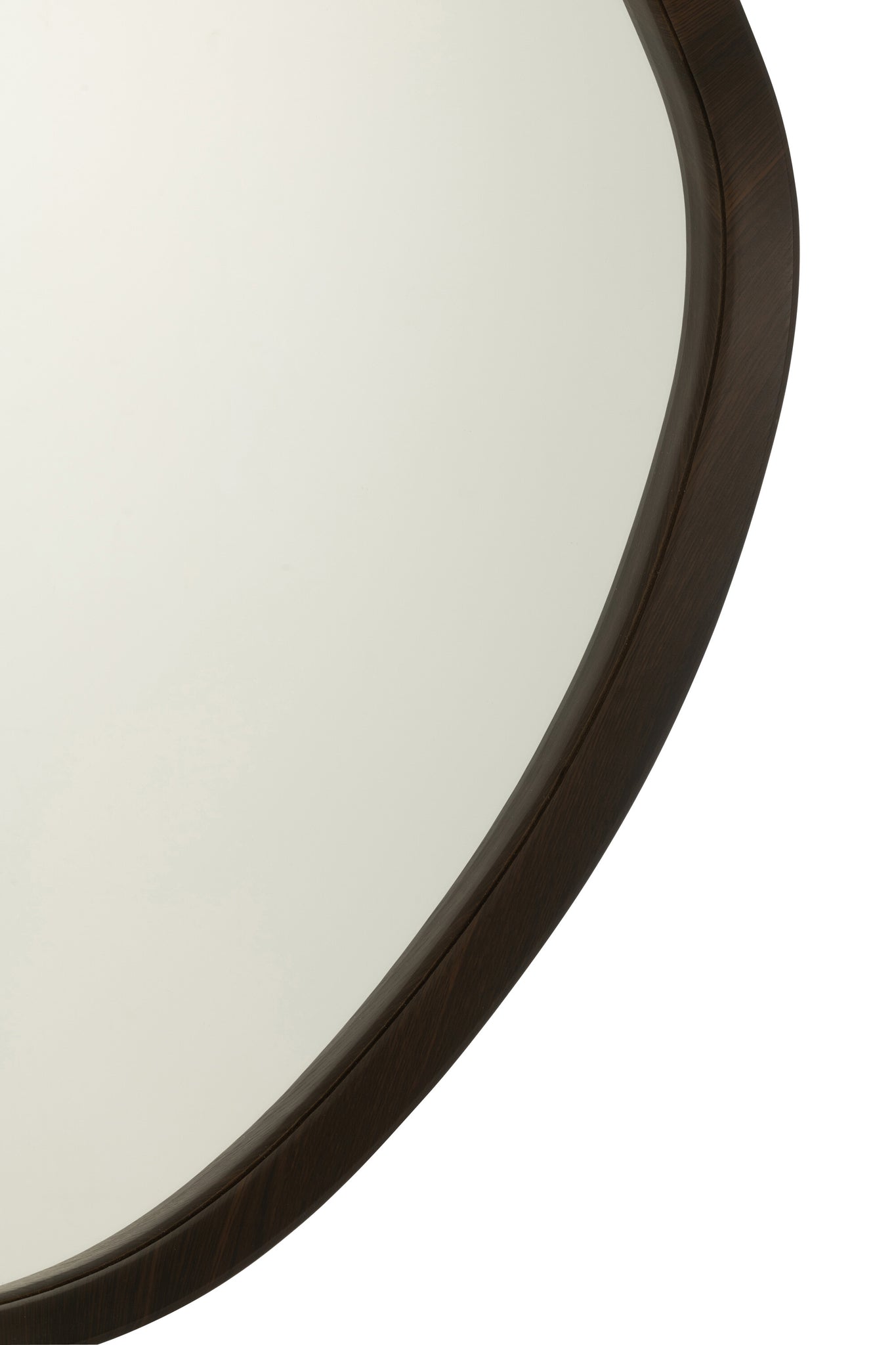 Hanging Mirror Abstract Mirror/Mdf Dark Brown Large