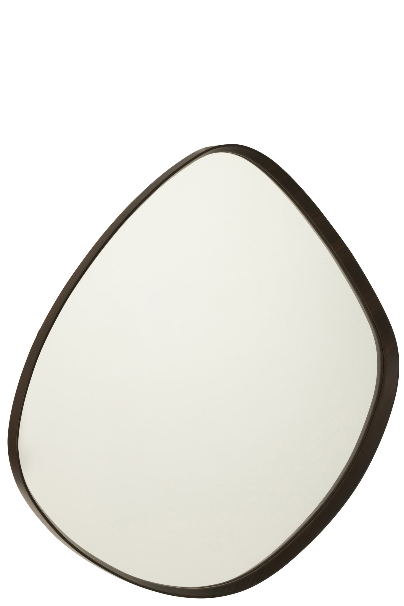 Hanging Mirror Abstract Mirror/Mdf Dark Brown Large
