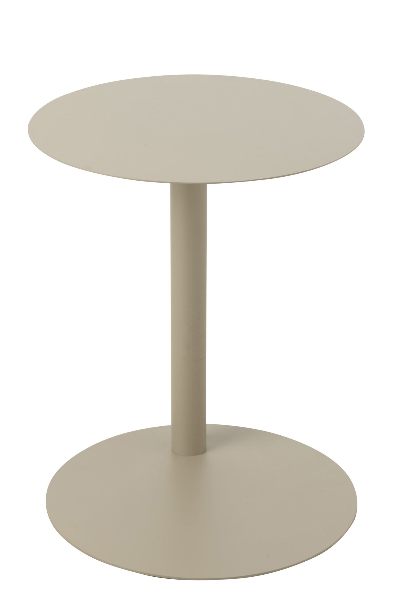 Beistelltisch Rund Metall Beige