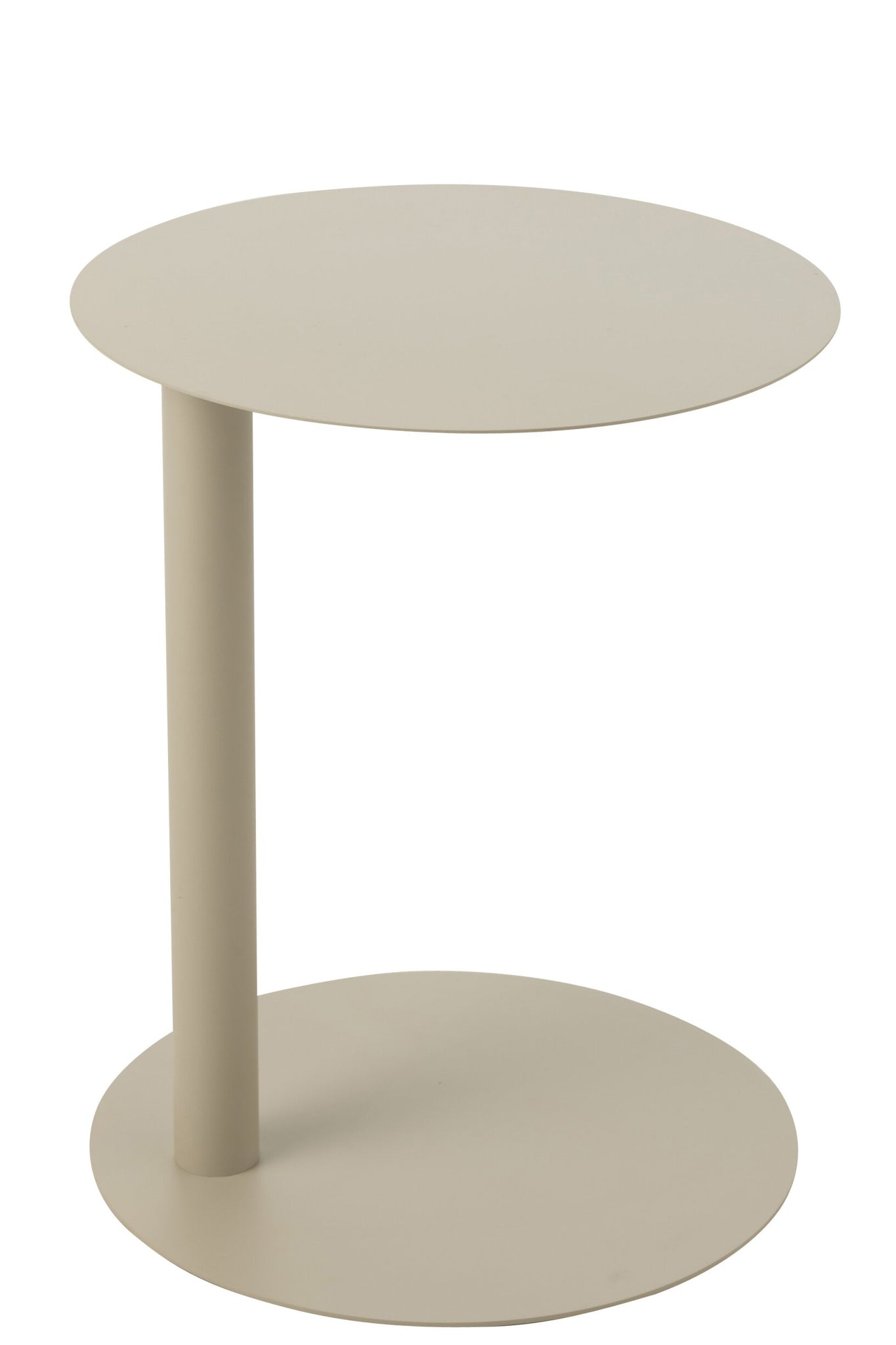 Beistelltisch Rund Metall Beige