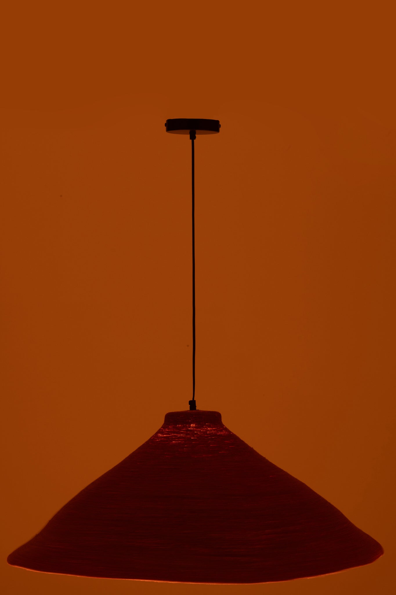 Hanging Lamp Seagrass Terracotta