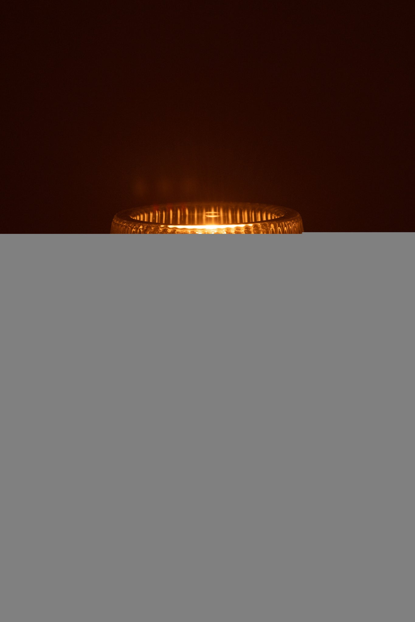 Candle Holder Hat Glass Transparent