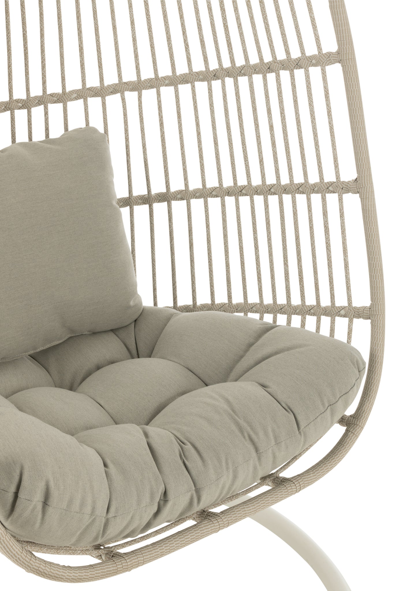 Hanging Chair Egga Steel/Rope Grey