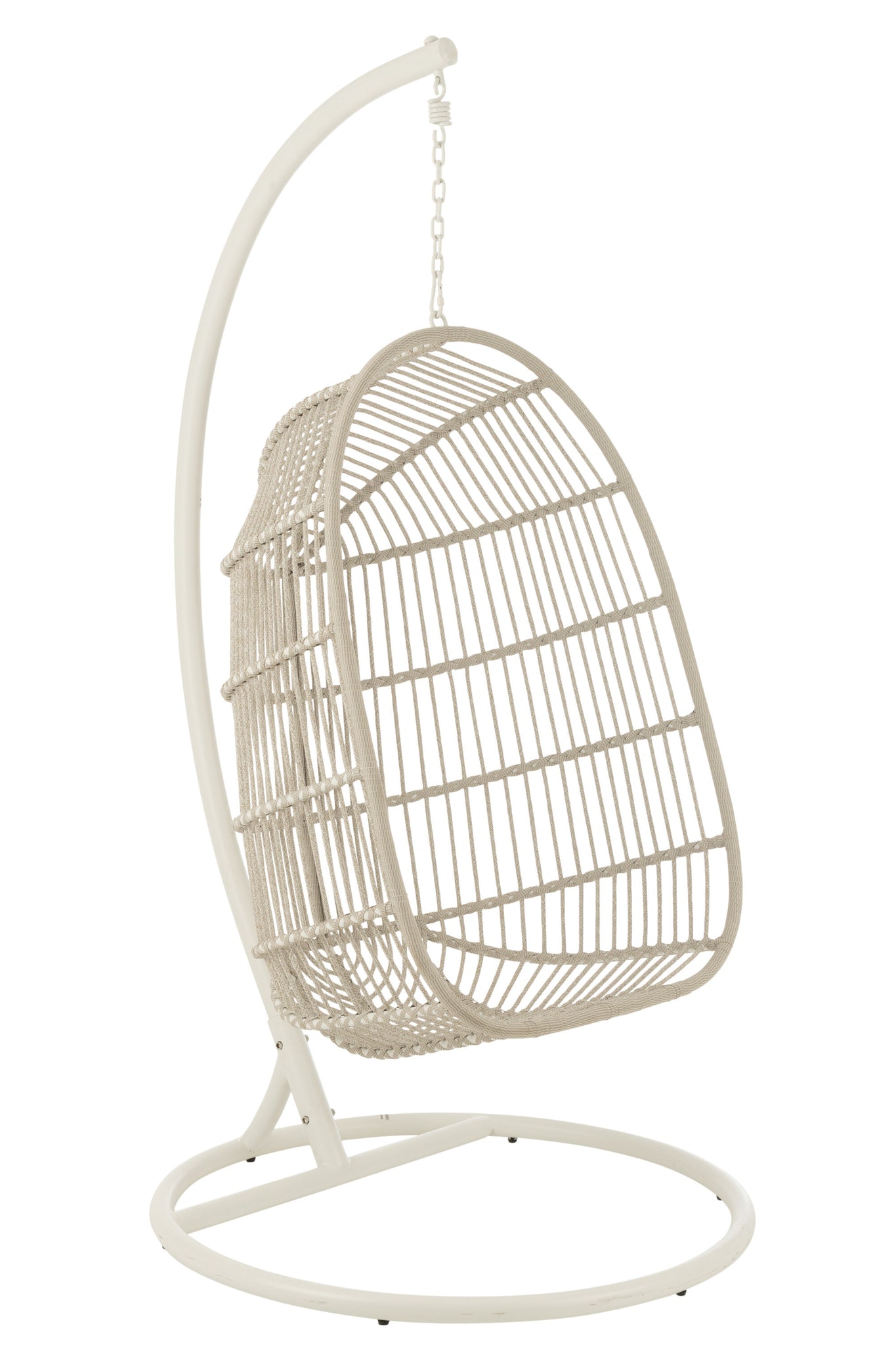 Hanging Chair Egga Steel/Rope Grey