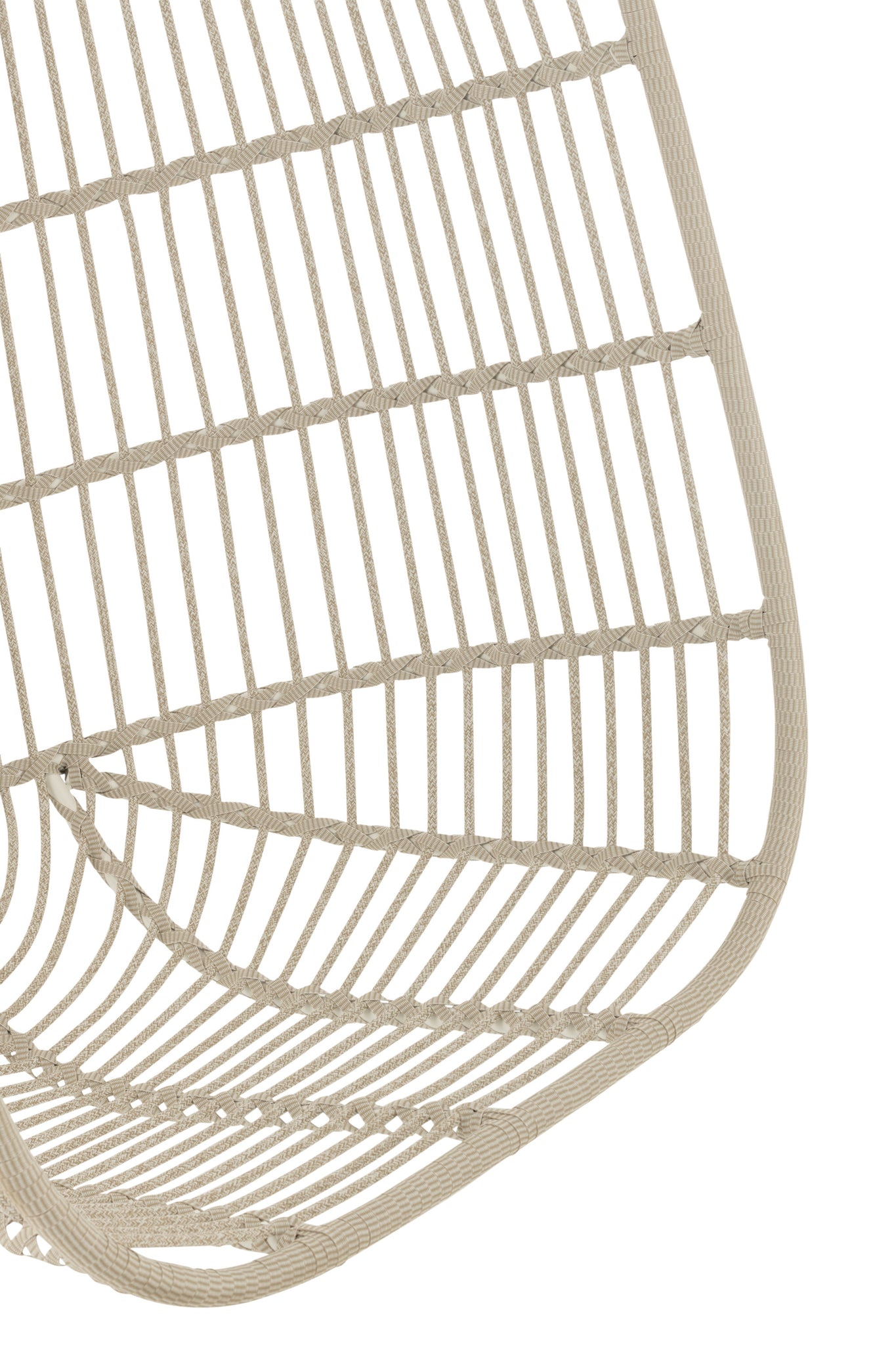 Hanging Chair Egga Steel/Rope Grey