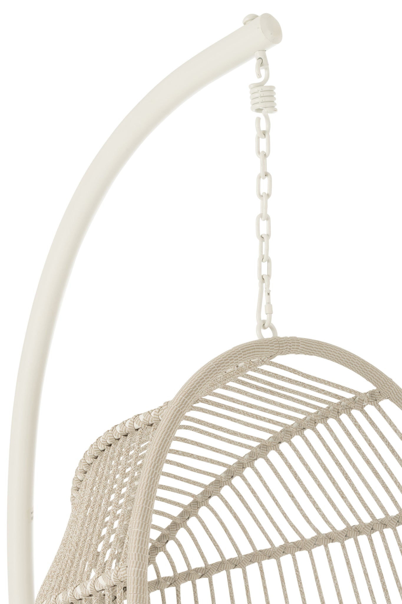 Hanging Chair Egga Steel/Rope Grey