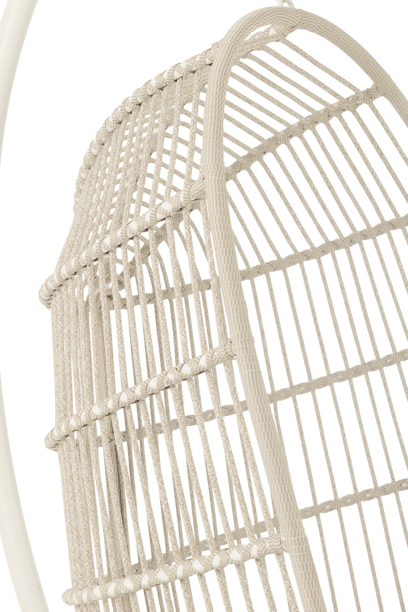 Hanging Chair Egga Steel/Rope Grey