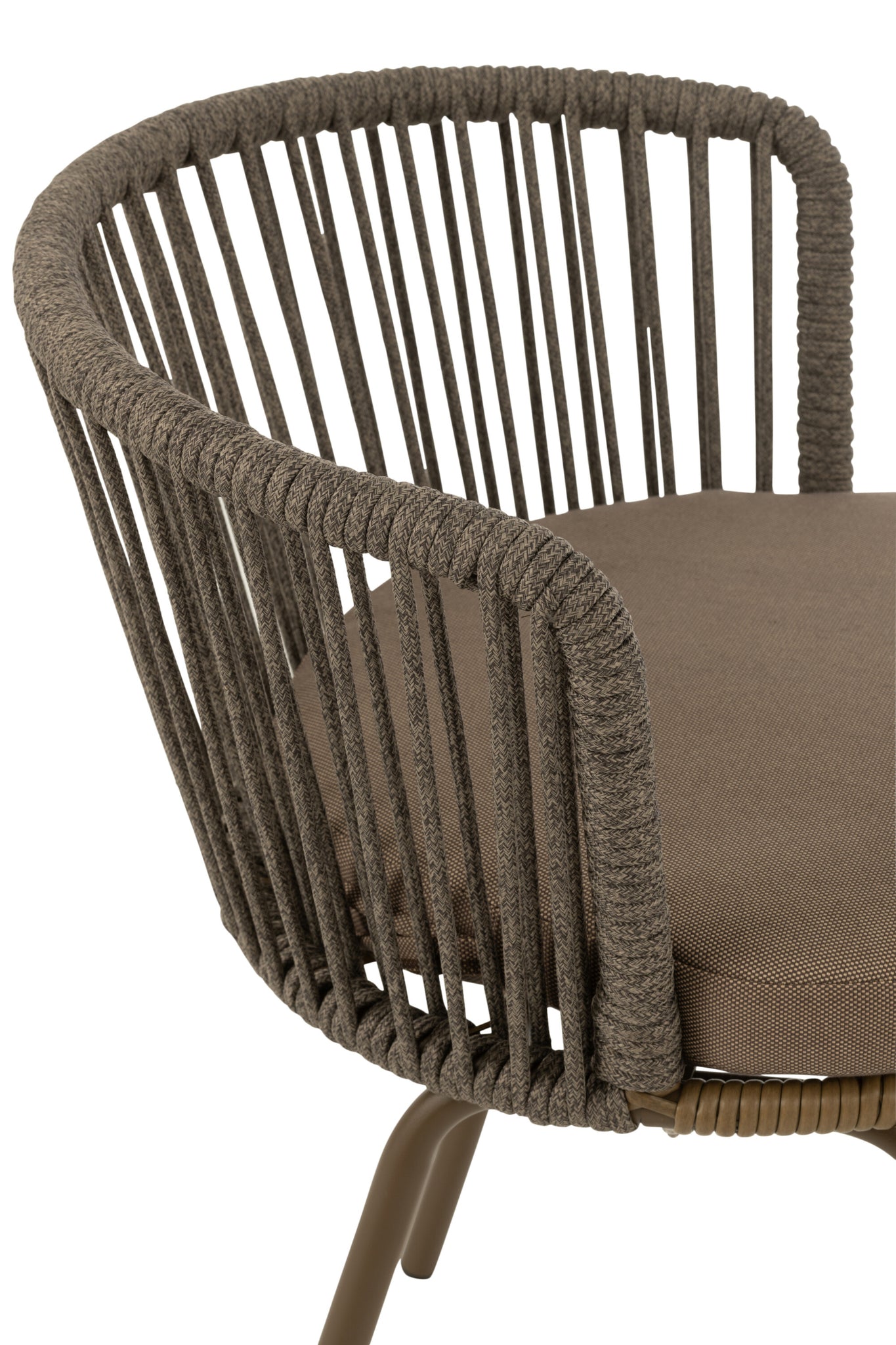 Stuhl Toa Stahl/Seil Braun