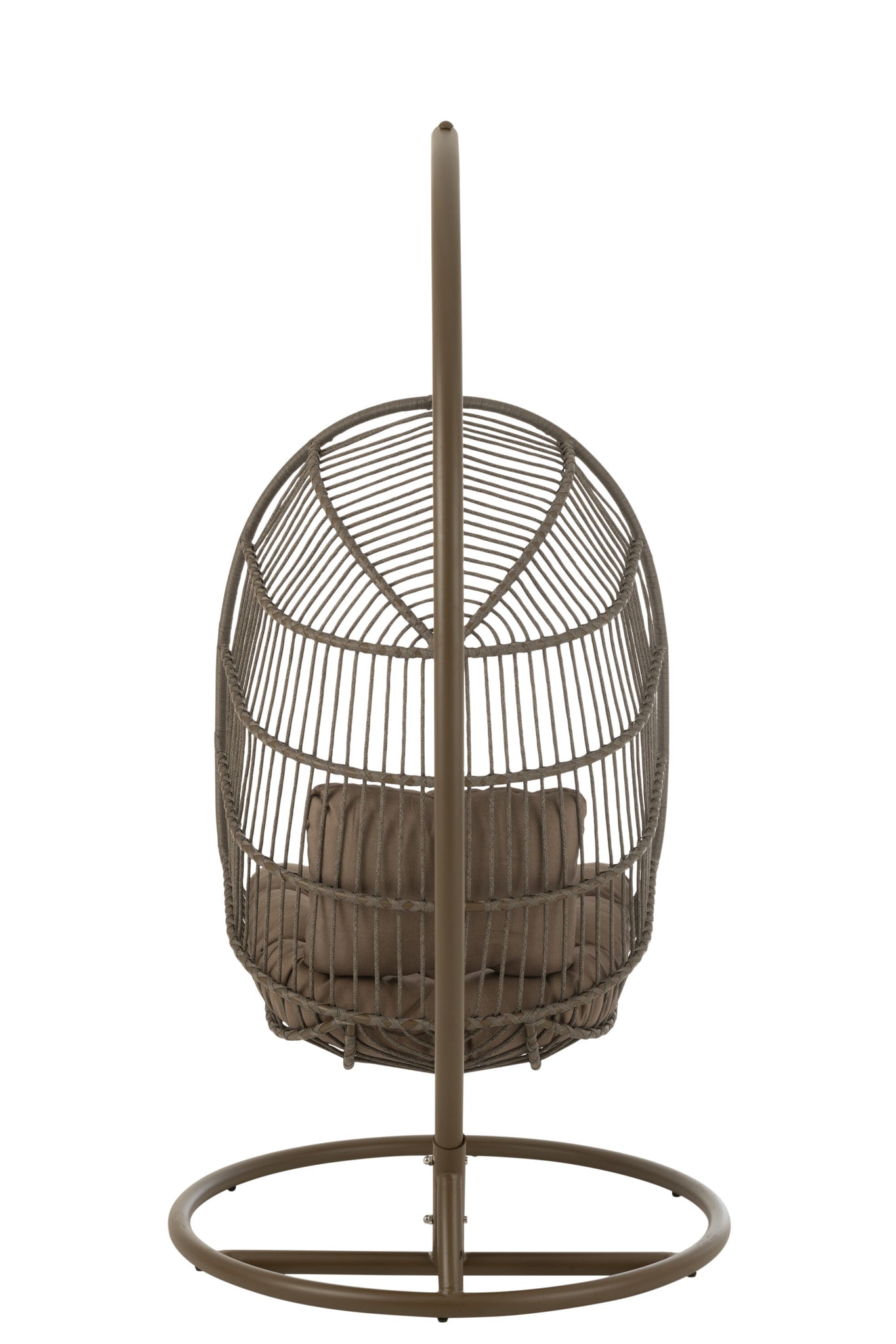 Hanging Chair Egga Steel/Rope Brown