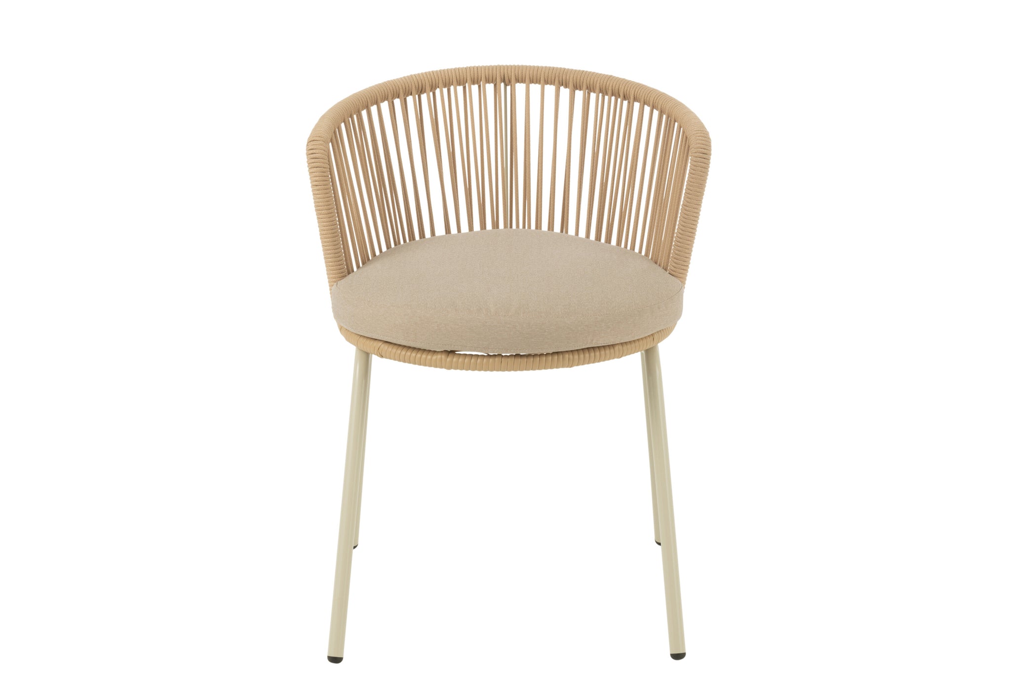 Stuhl Toa Stahl/Seil Beige