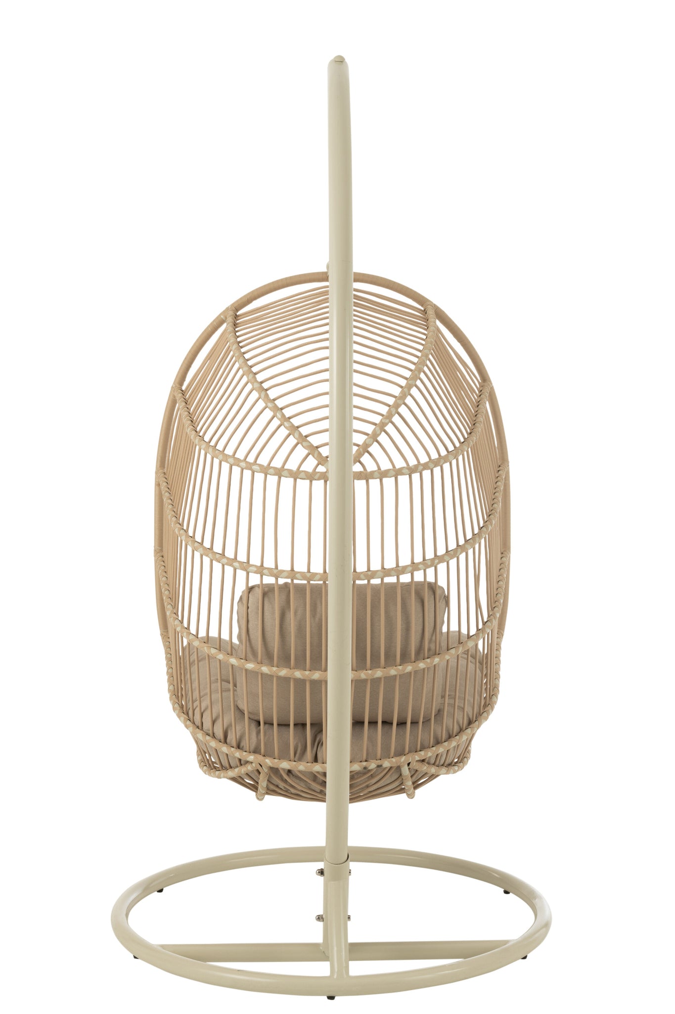 Hanging Chair Egga Steel/Rope Beige