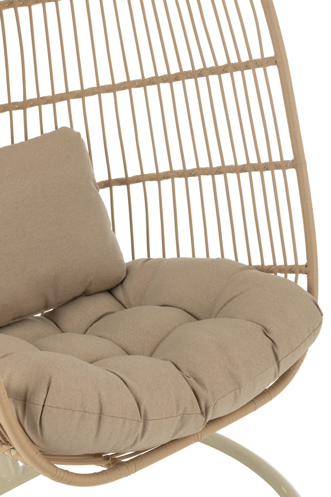 Hanging Chair Egga Steel/Rope Beige