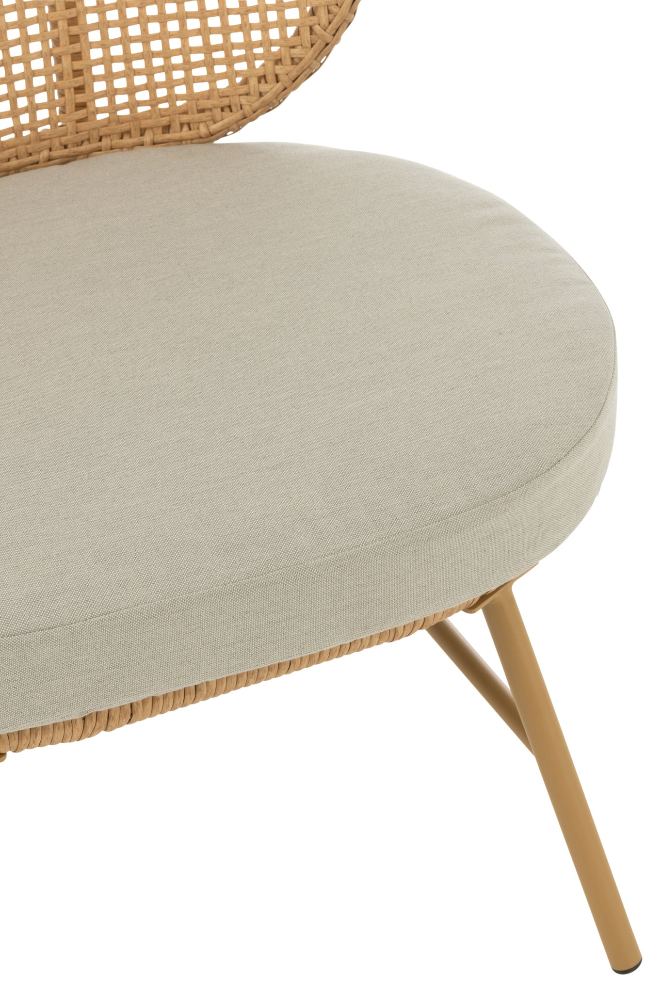 Chair Joa Steel/Rattan Natural