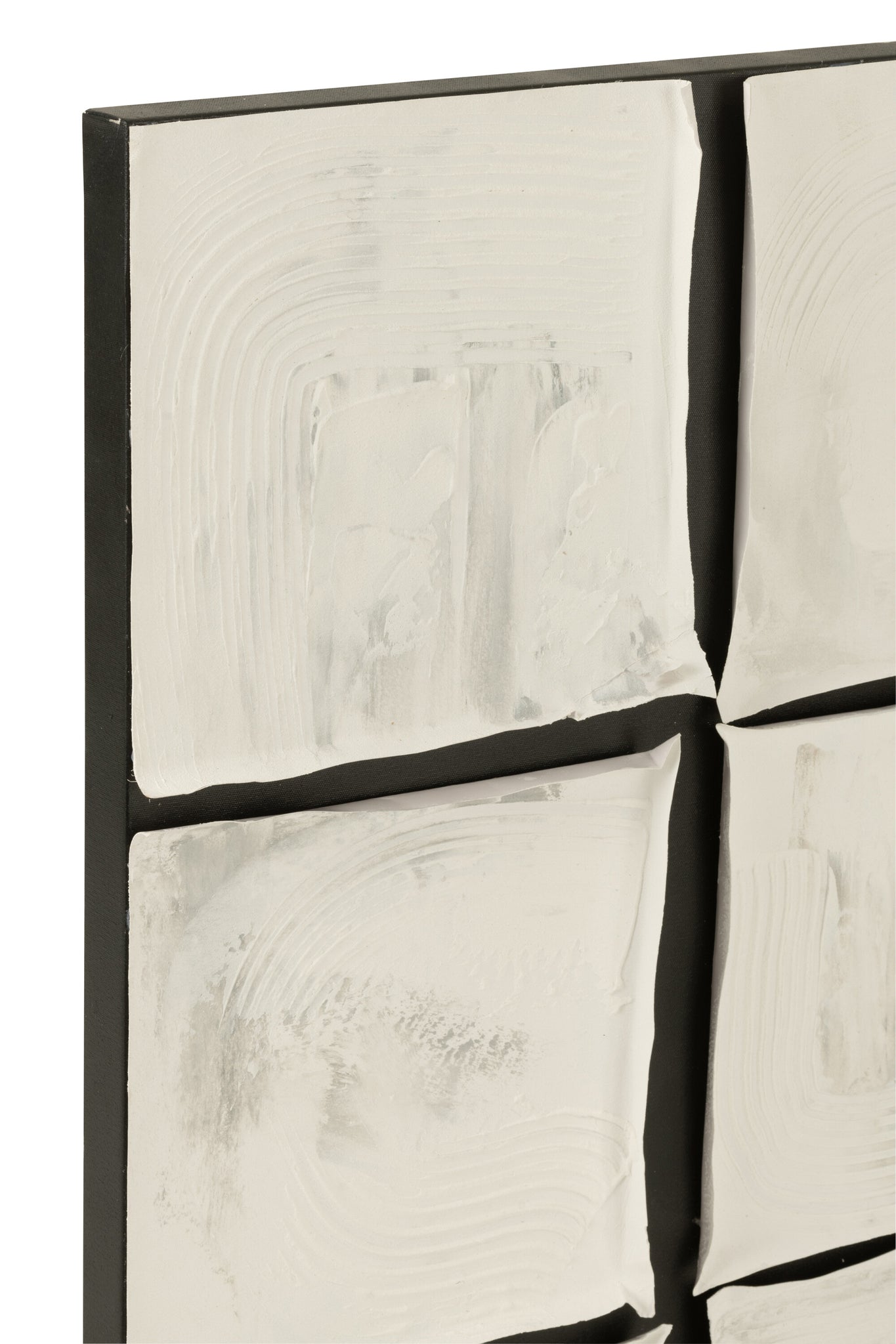 Painting Square Acrylic/Canvas White/Black