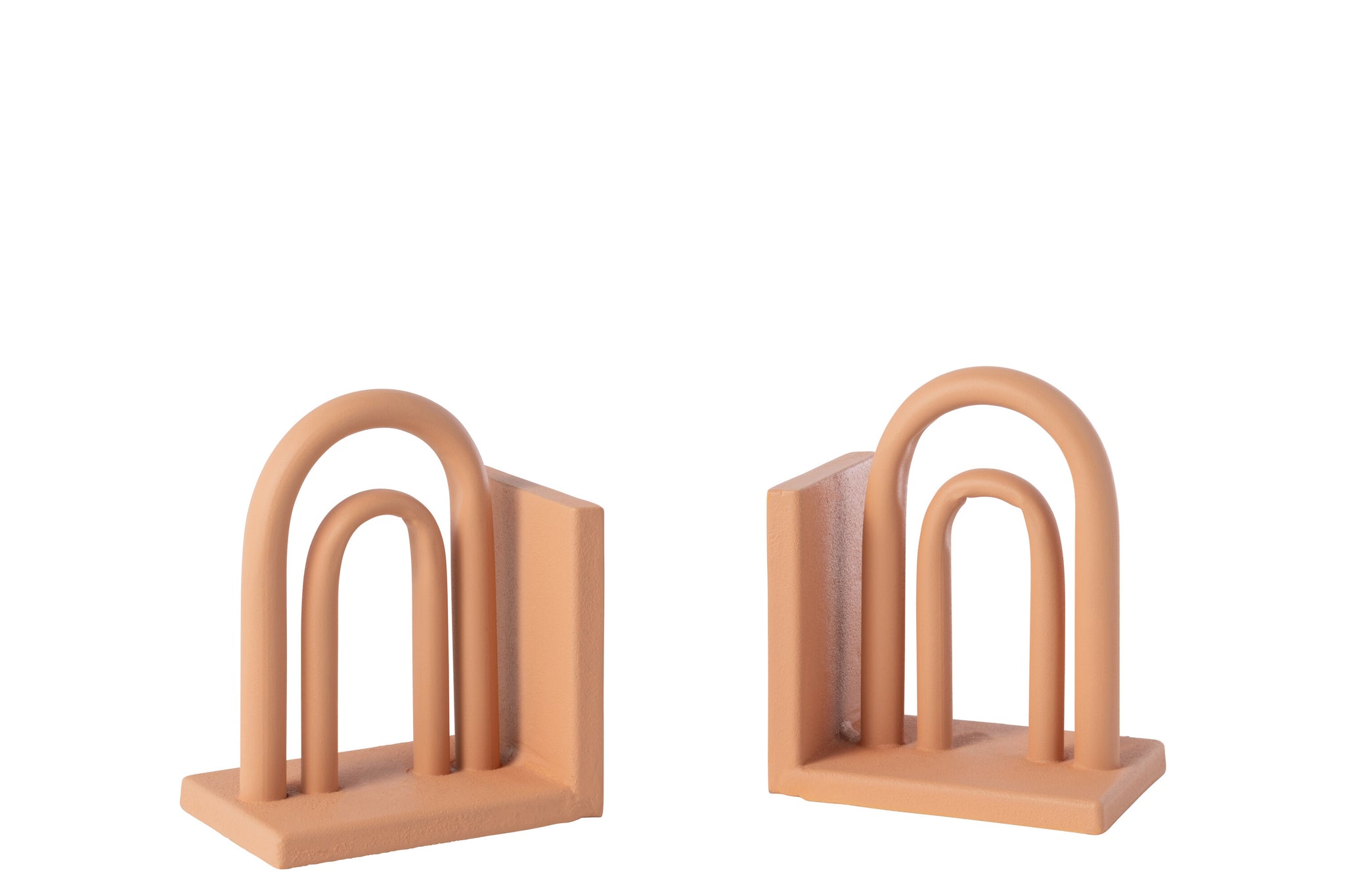 2er-Set Buchstützen Koli Eisenbraun/Natur