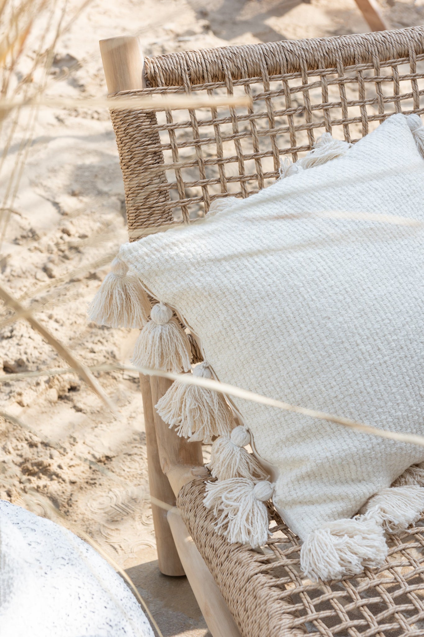 Sofa Vita Teak/Kunststoff Natur