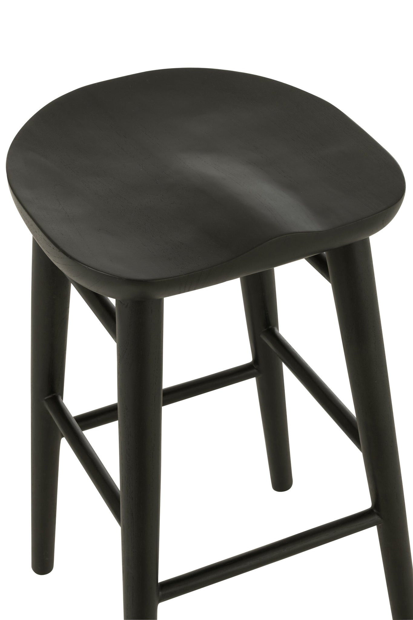 Bar Chair Mika Teak Black