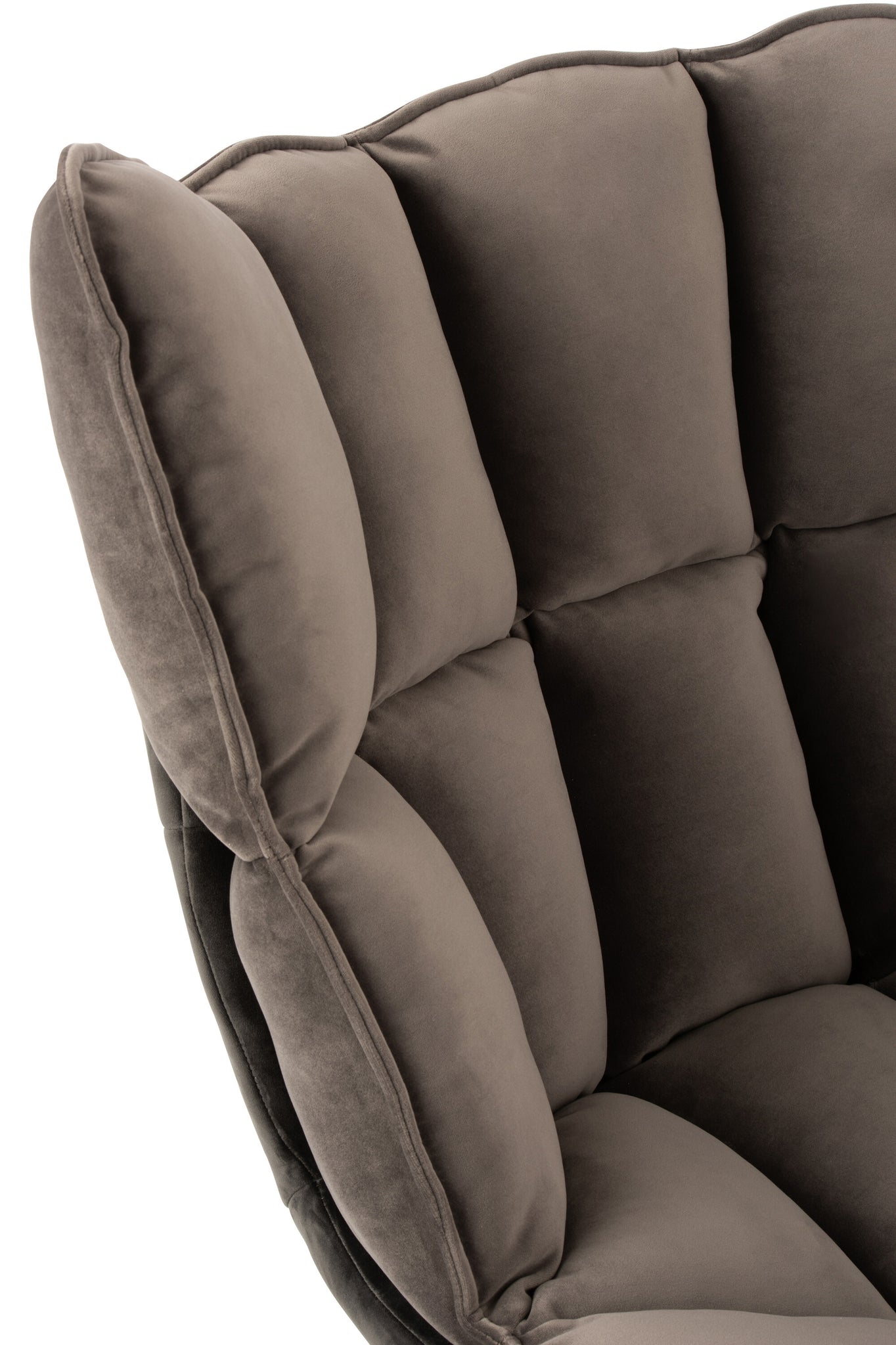 Chair Relax Cushion On Frame Textile/Metal Grey