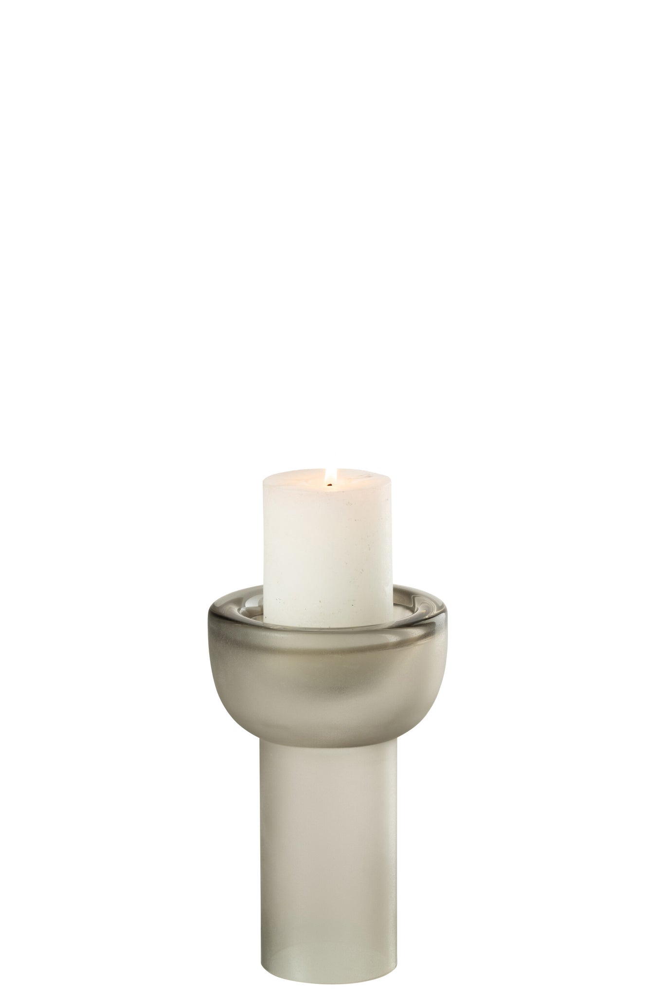 Vase/Candleholder Yara Glass Greige Small