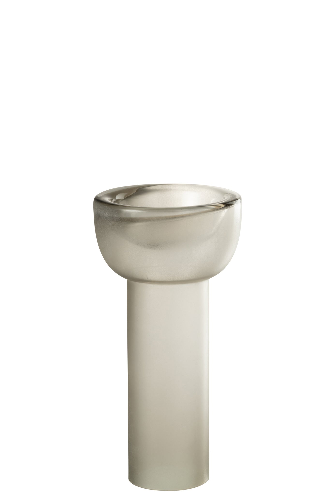 Vase/Candleholder Yara Glass Greige Medium