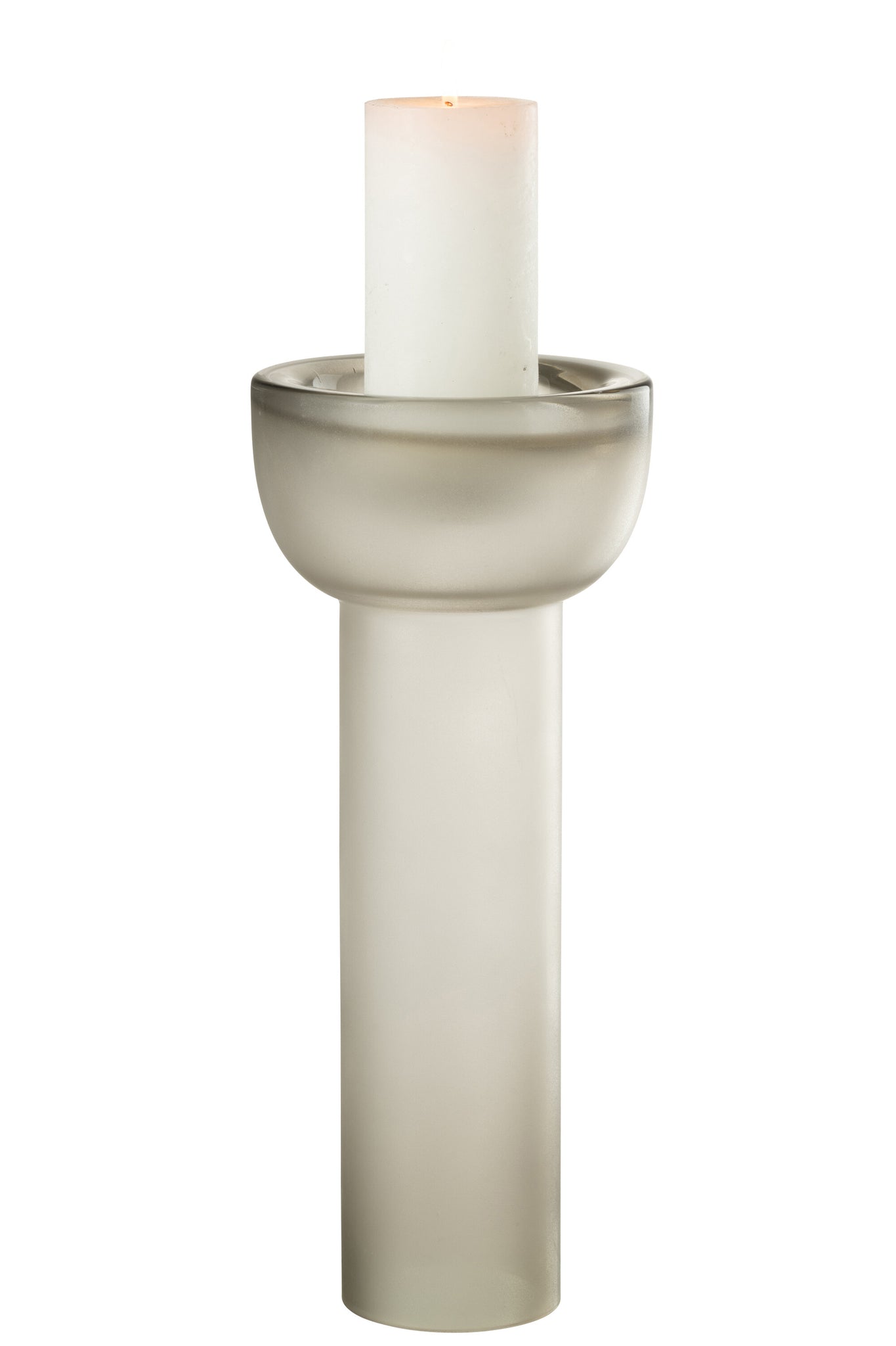 Vase/Candleholder Yara Glass Greige Large