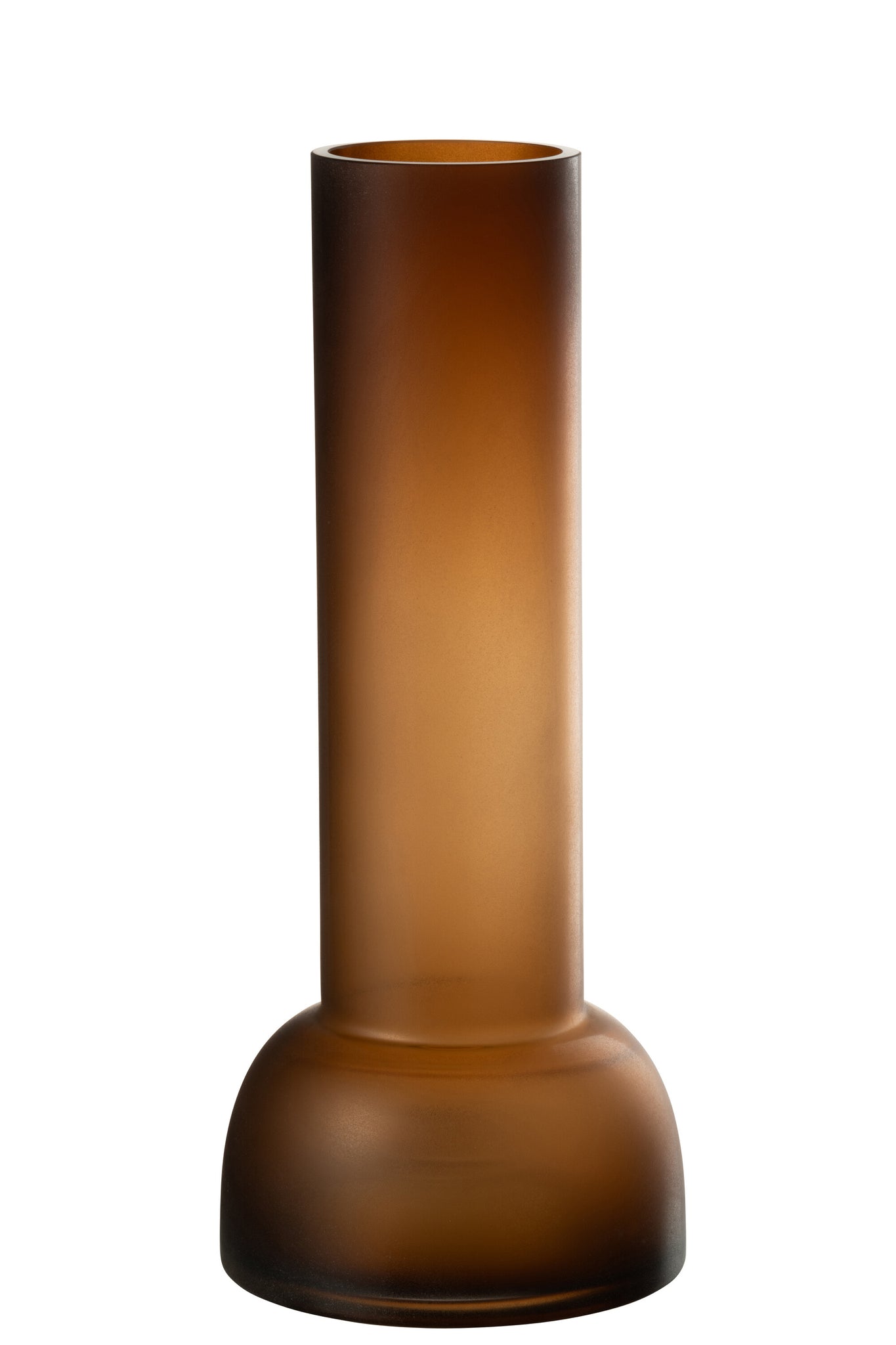 Vase/Kerzenhalter Yoko Glas Braun Groß – Living and Goods