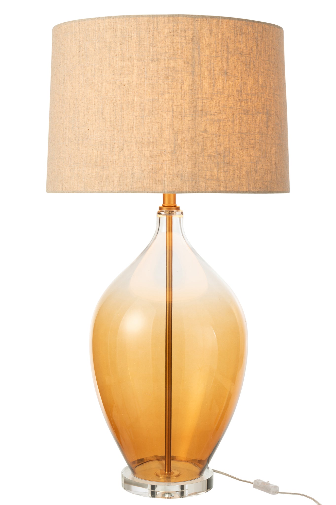 Table Lamp Glass Amber