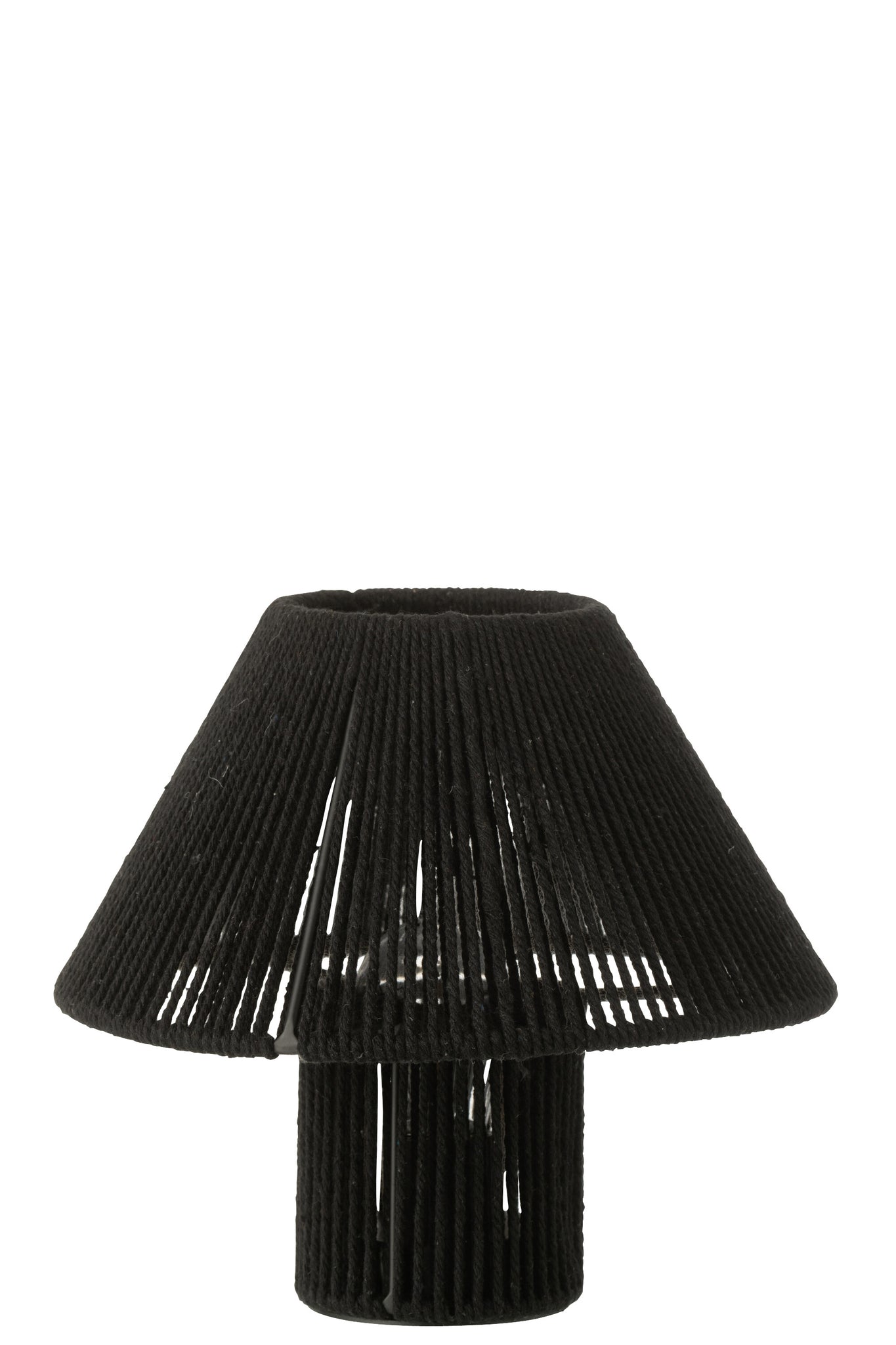 Table Lamp Led Metal/Cotton Black