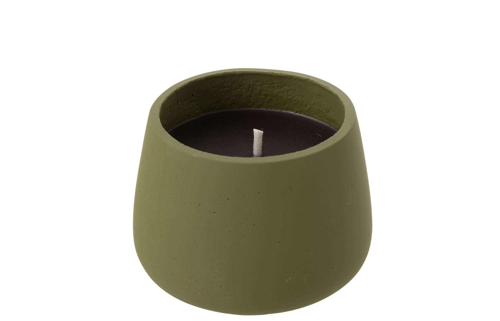Outdoor Candle Cyra Cement Green Medium-31 Hours