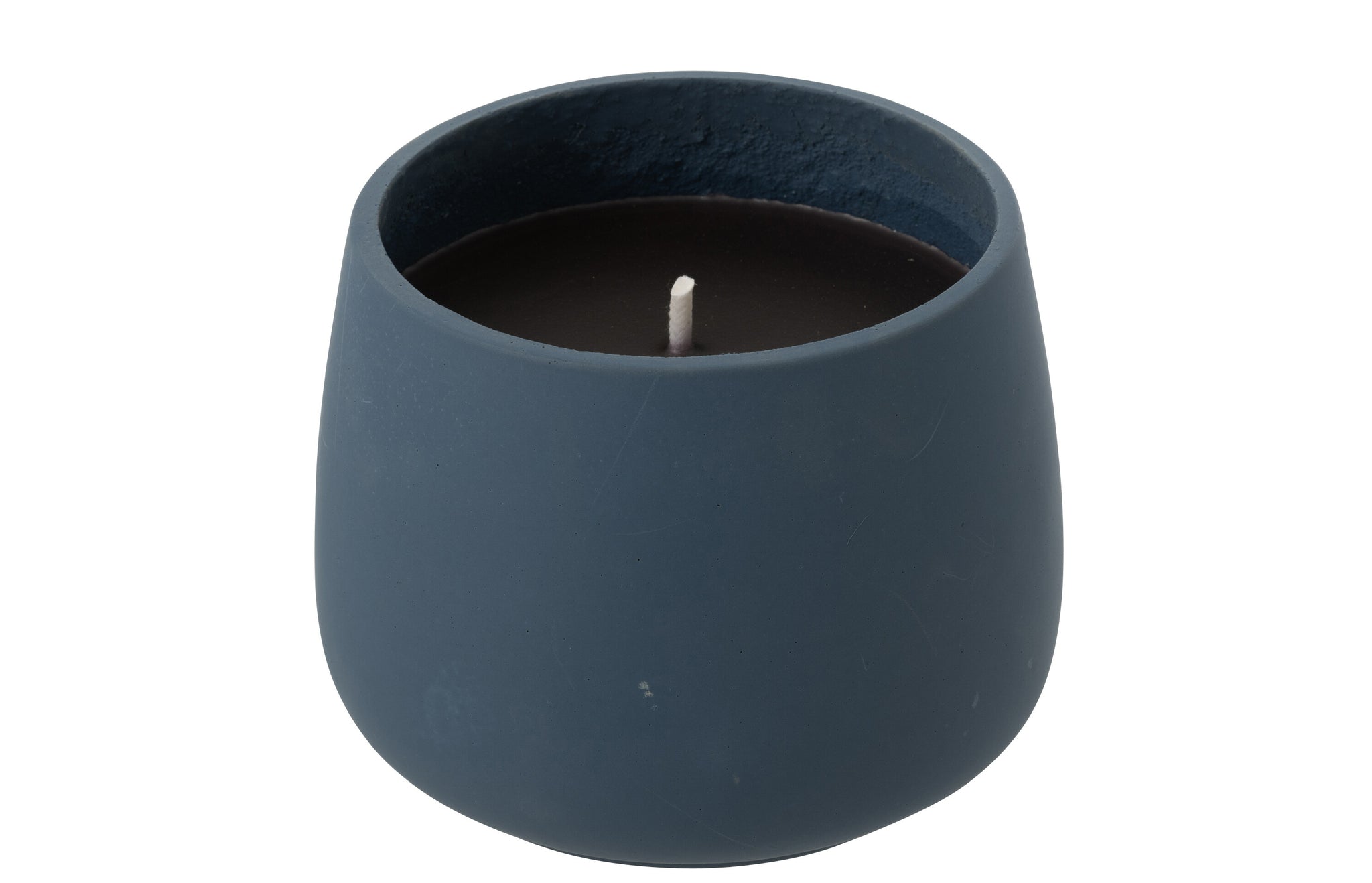 Outdoor Candle Cyra Cement Blue Large-48 Hours
