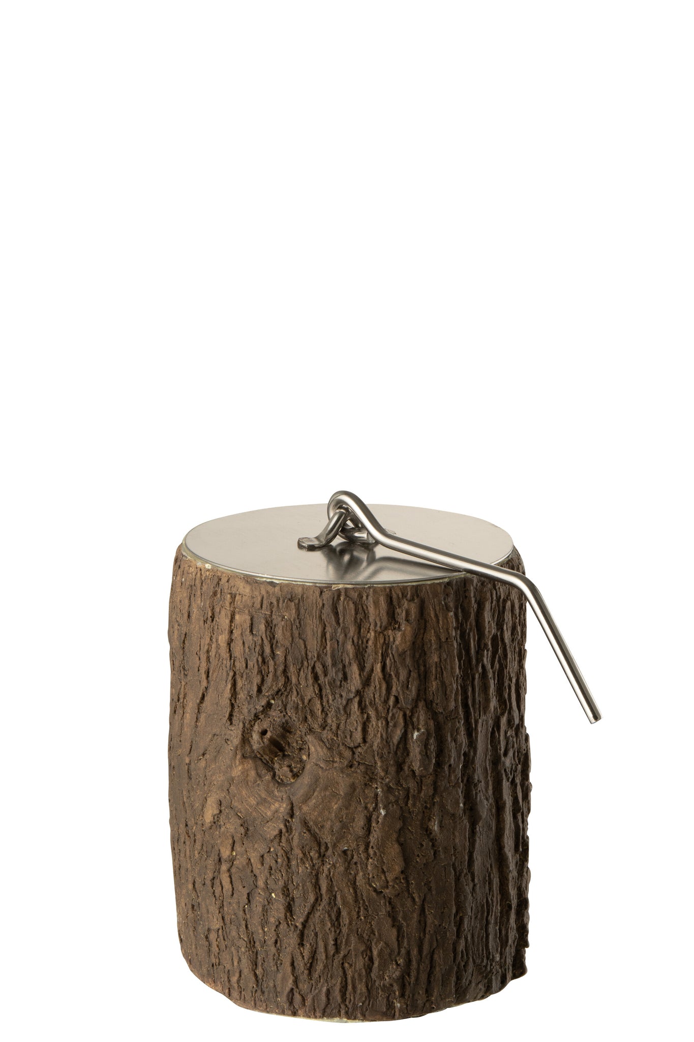 Fire Pit Round Trunk Cement Dark Brown