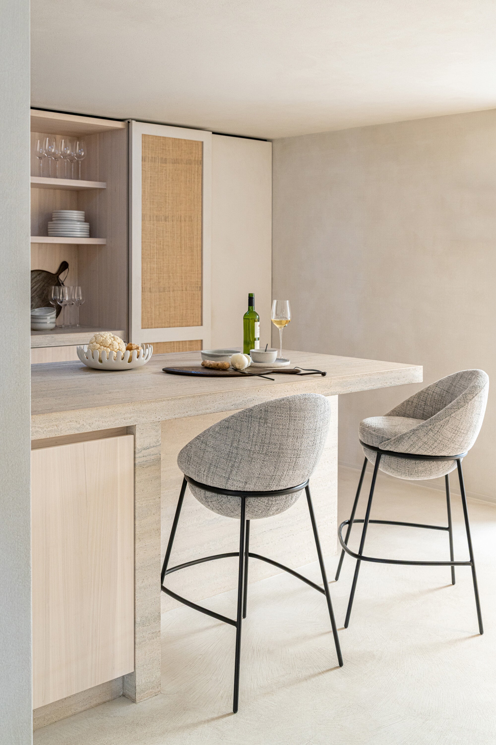 Bar Stool Bar Stool With Iron Legs Iron Grey/Black