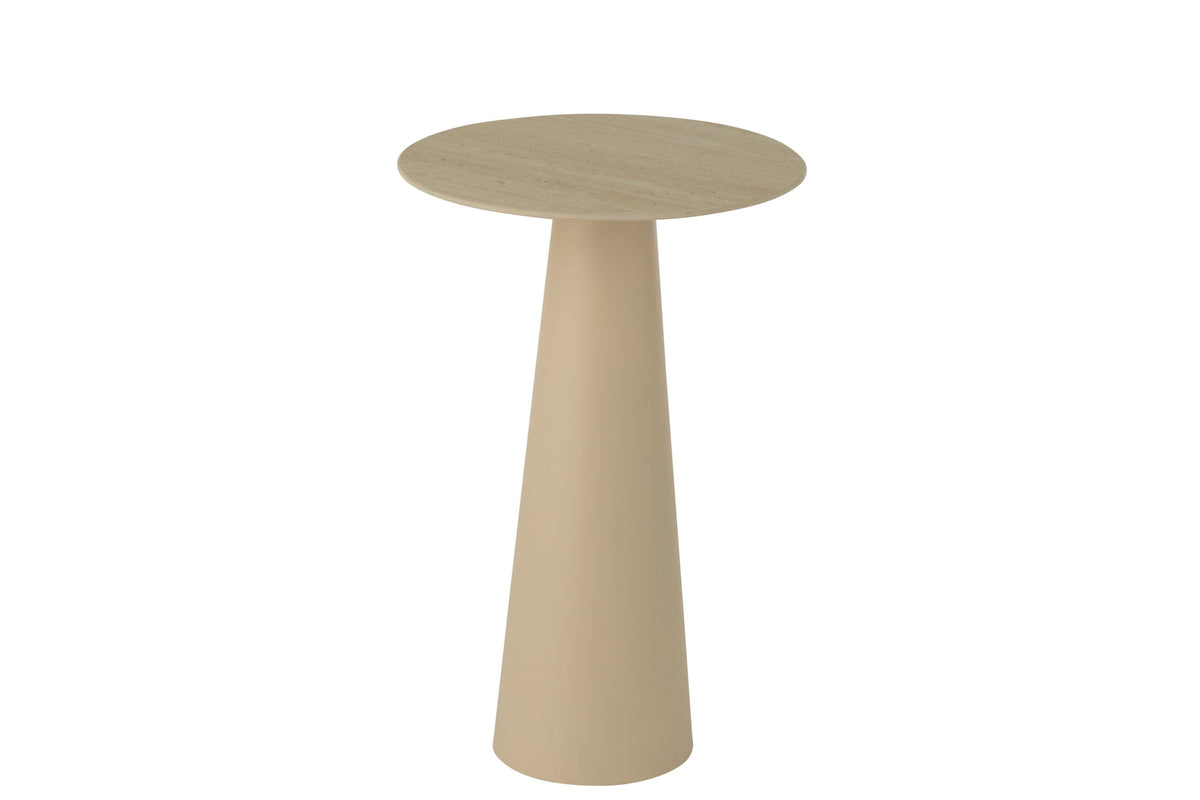 Beistelltisch Column Cone Eisen Ecru/Beige