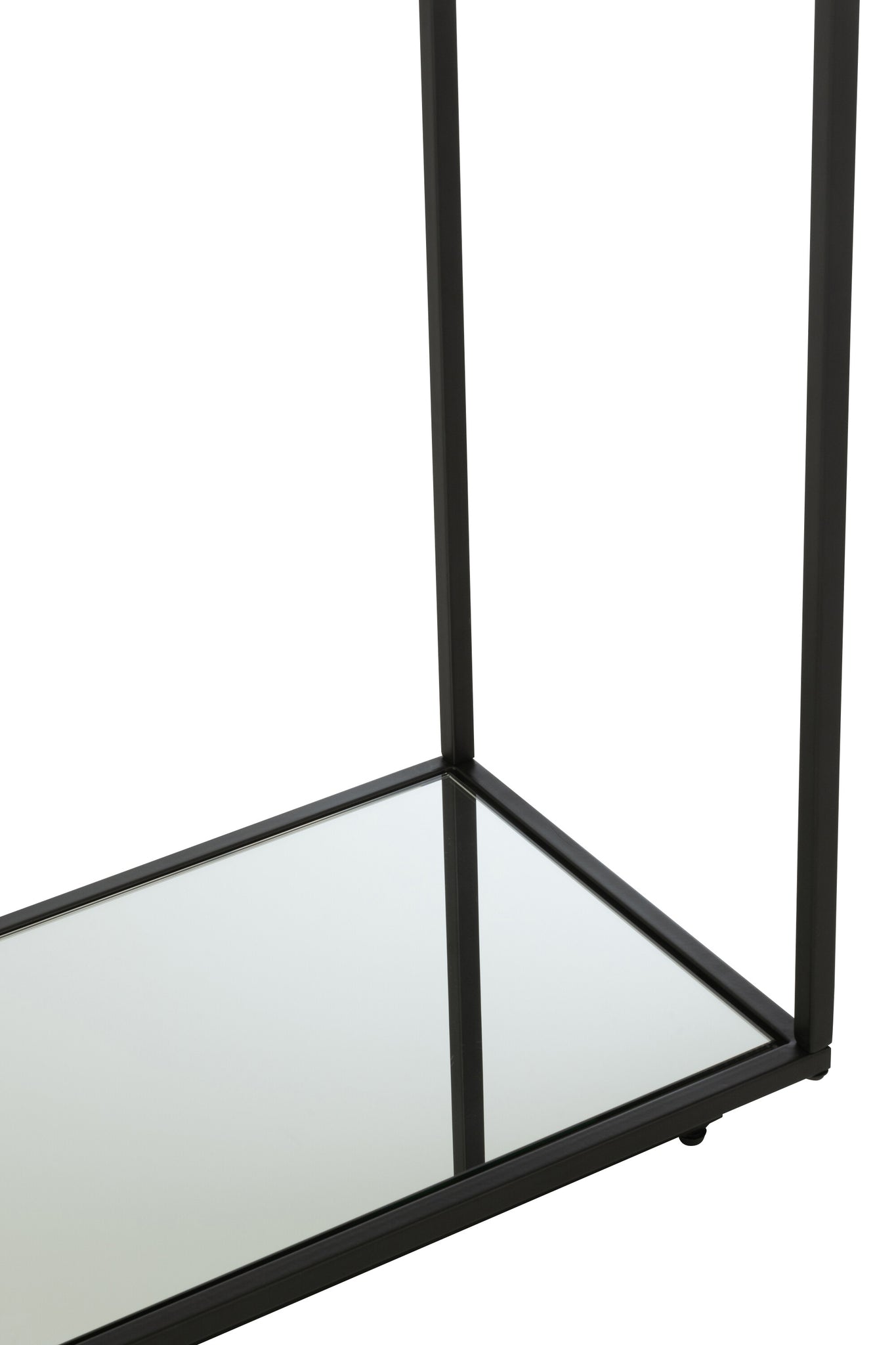 Konsole Eisen/Glas Schwarz