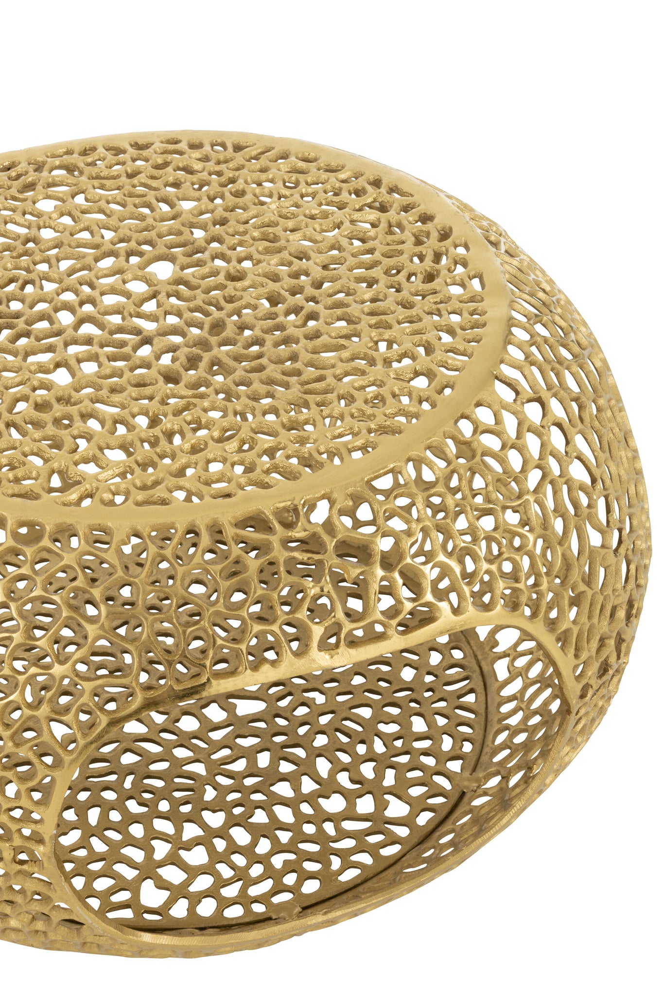 Coffee Table Aluminium Gold Colored Small