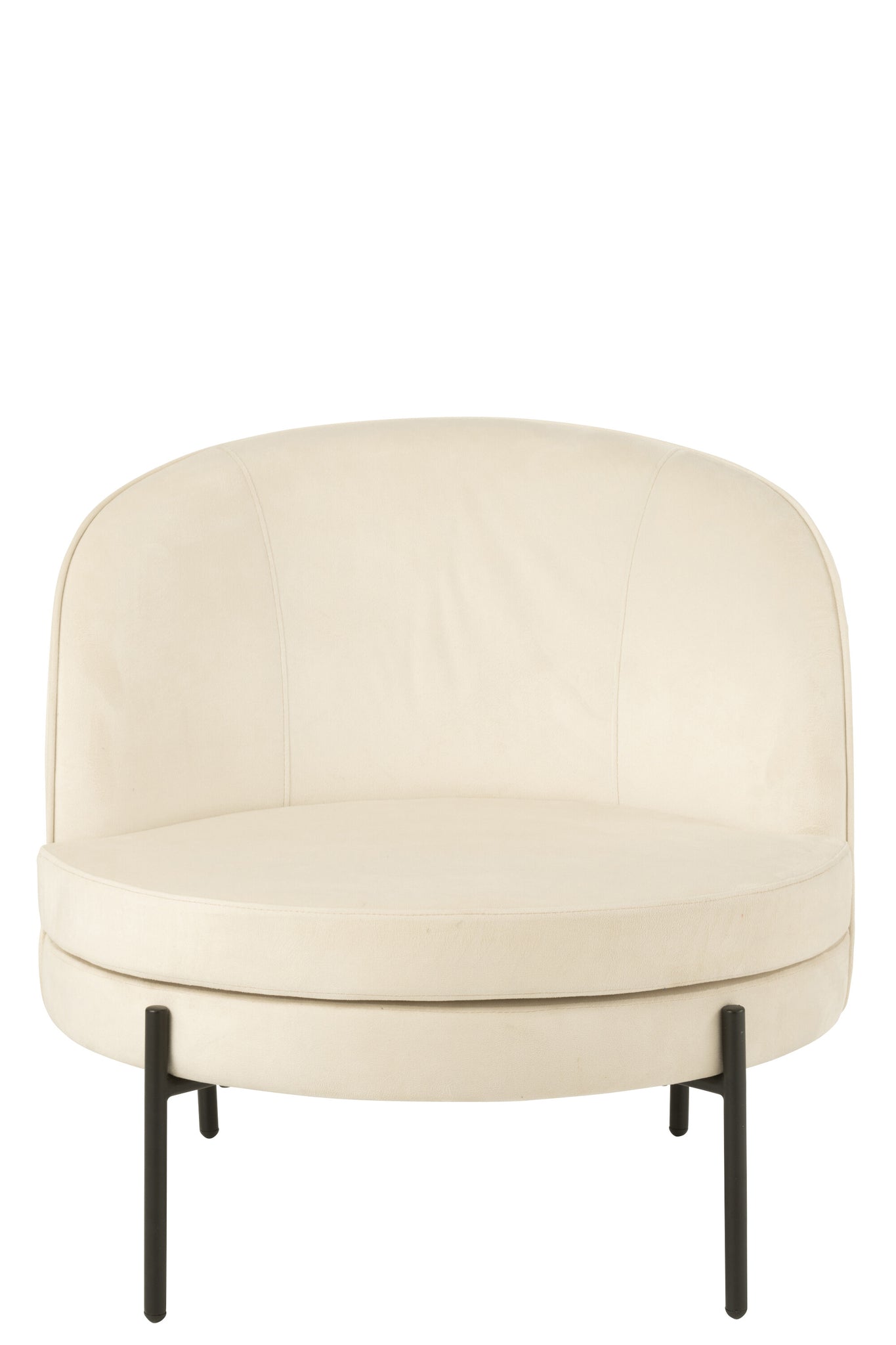 Armchair Iron Off-White/Black