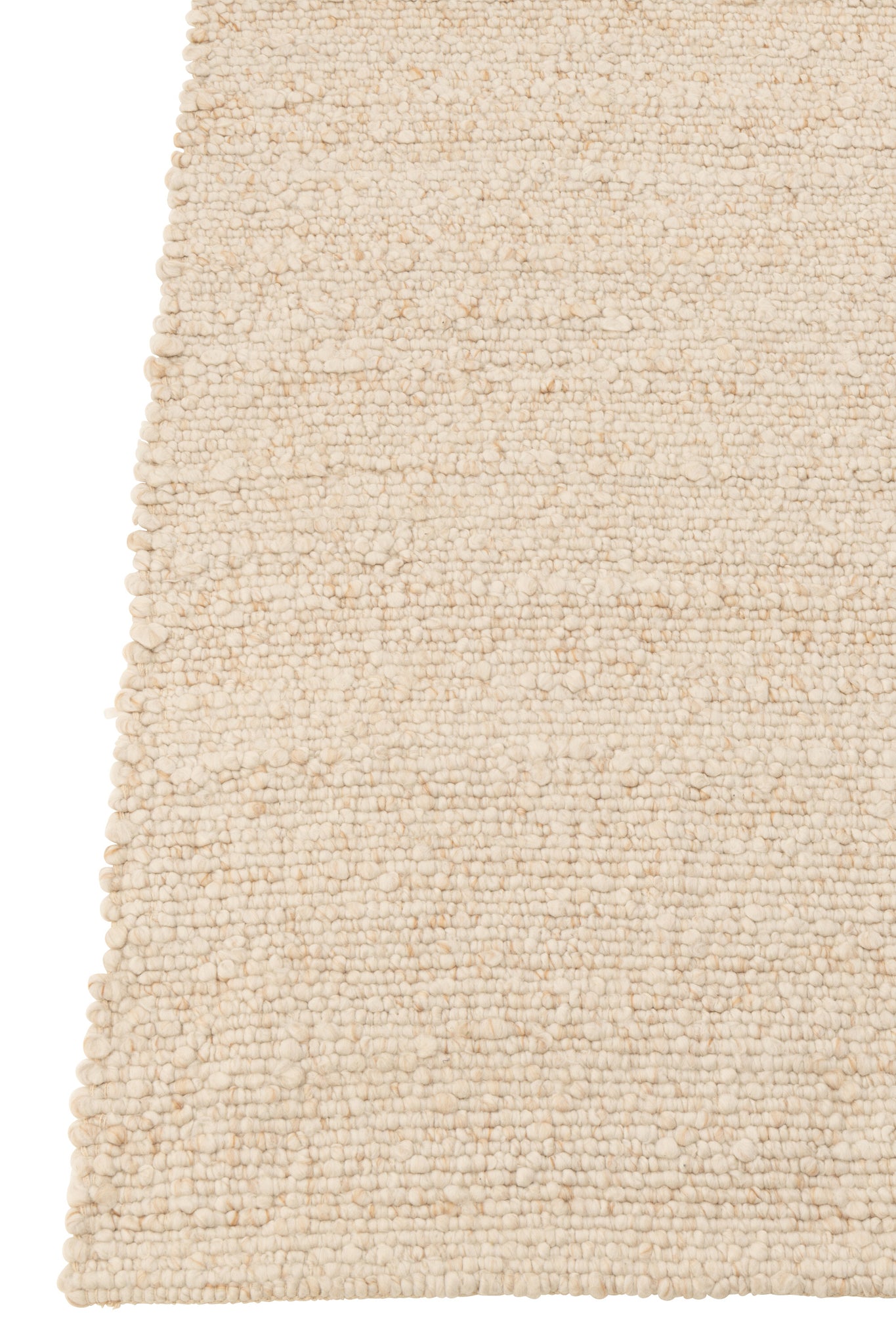 Teppich aus gewebtem Polyester, Ecru